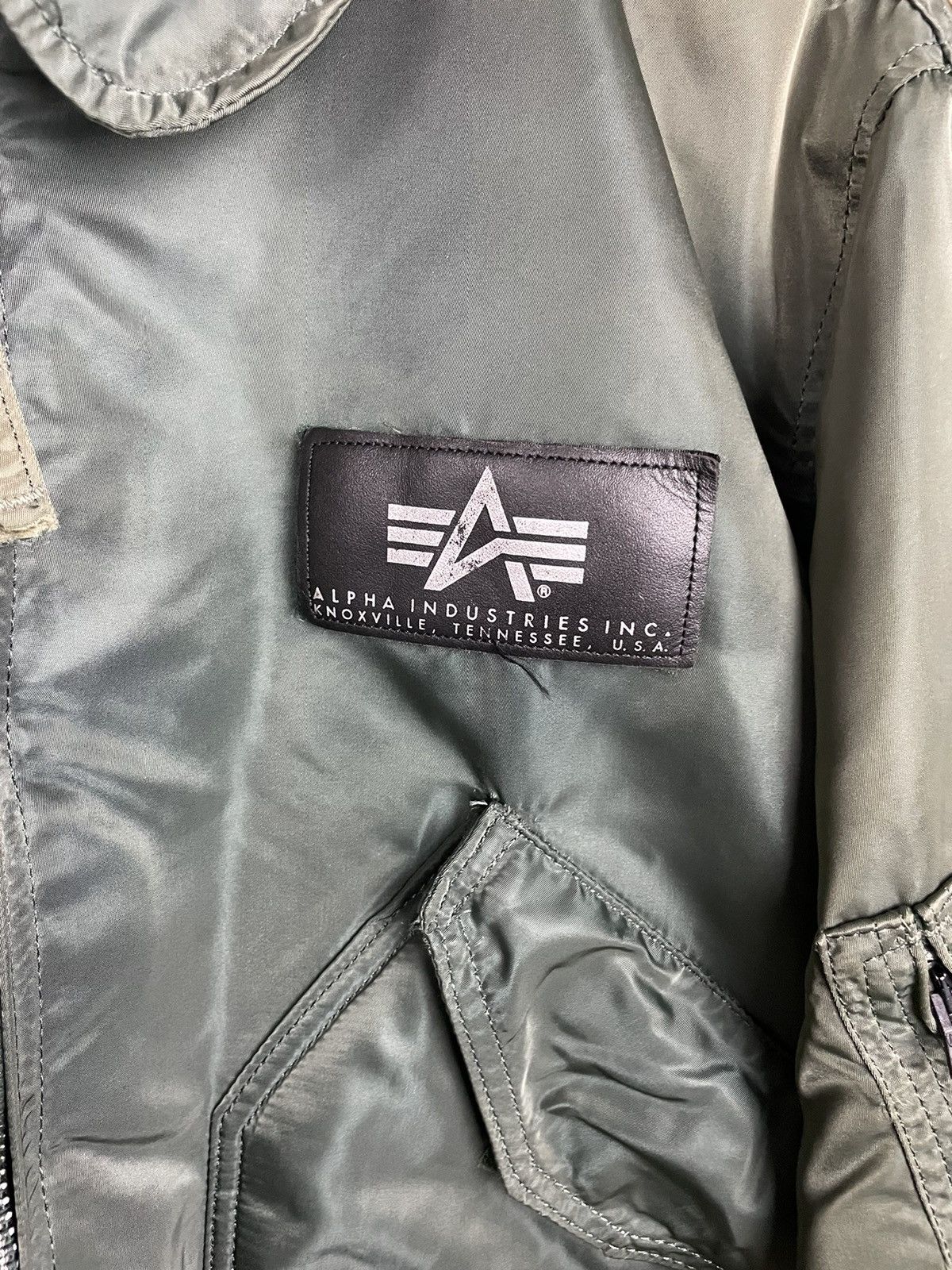 Alpha Industries × Vintage 🪖Vintage Alpha Industries Bomber Jacket Size US XL / EU 56 / 4 - 4 Thumbnail