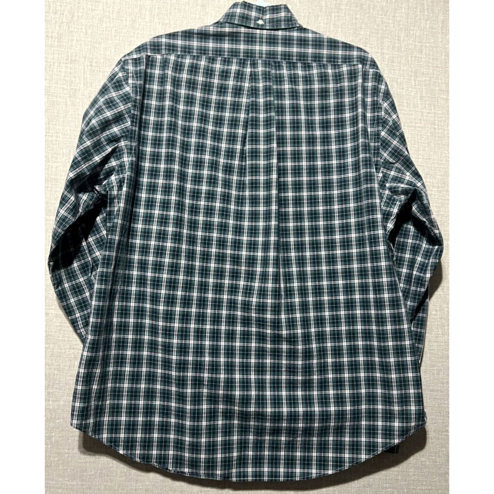 Ralph Lauren Vtg Ralph Lauren Shirt XL Blue Green Plaid Custom Fit Preppy Heritage Men's Size US XL / EU 56 / 4 - 6 Thumbnail