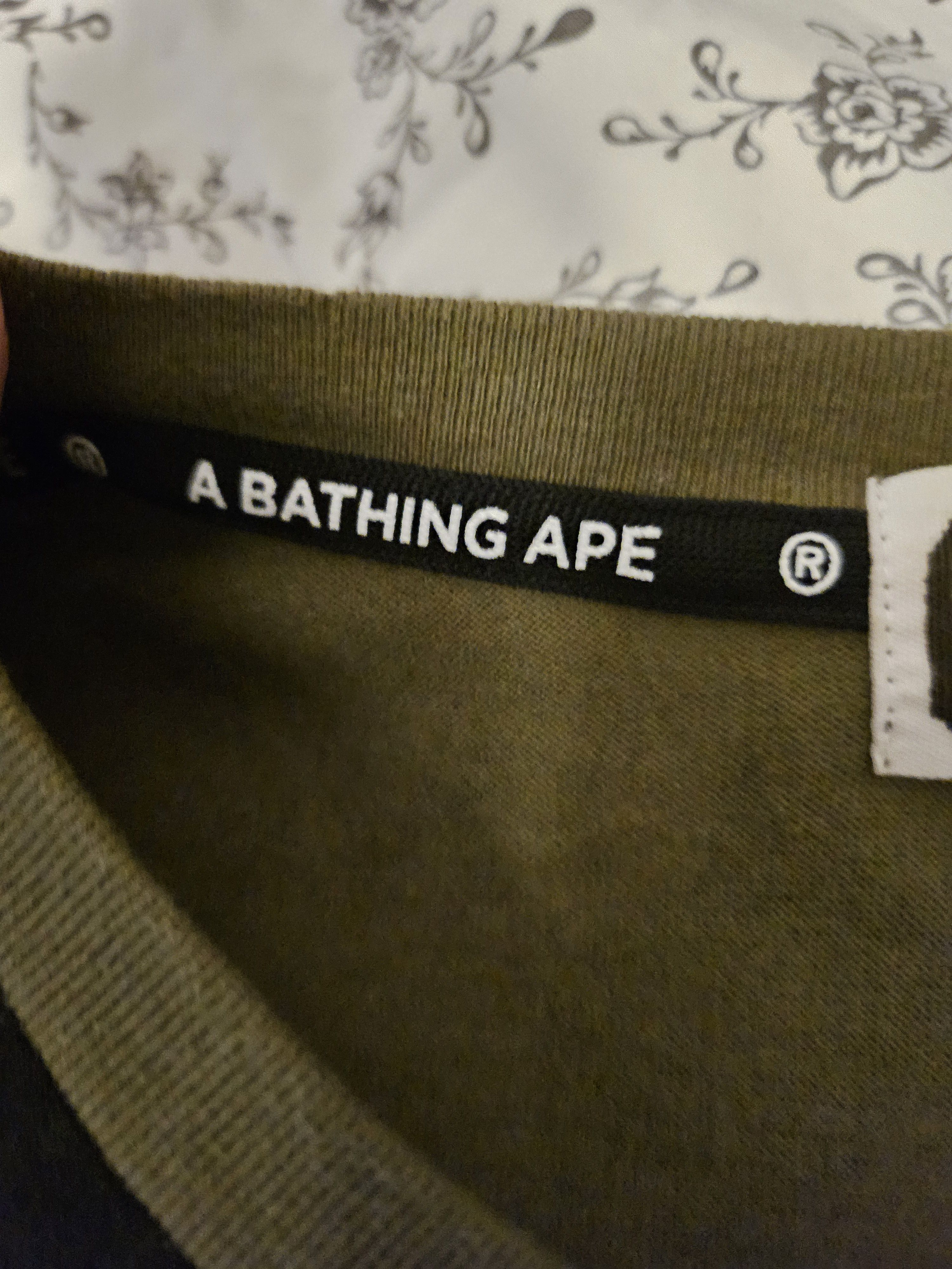 Bape Bape long sleeve 1st camo logo t shirt Size US S / EU 44-46 / 1 - 4 Thumbnail