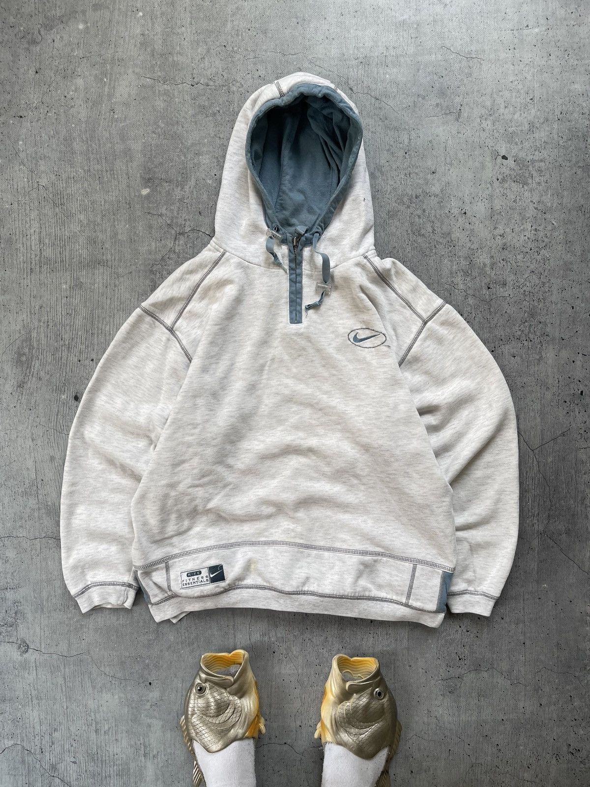 Nike × Vintage Vintage Nike Hoodie Small Logo Y2K 90s USA Style USA Size US M / EU 48-50 / 2 - 1 Thumbnail
