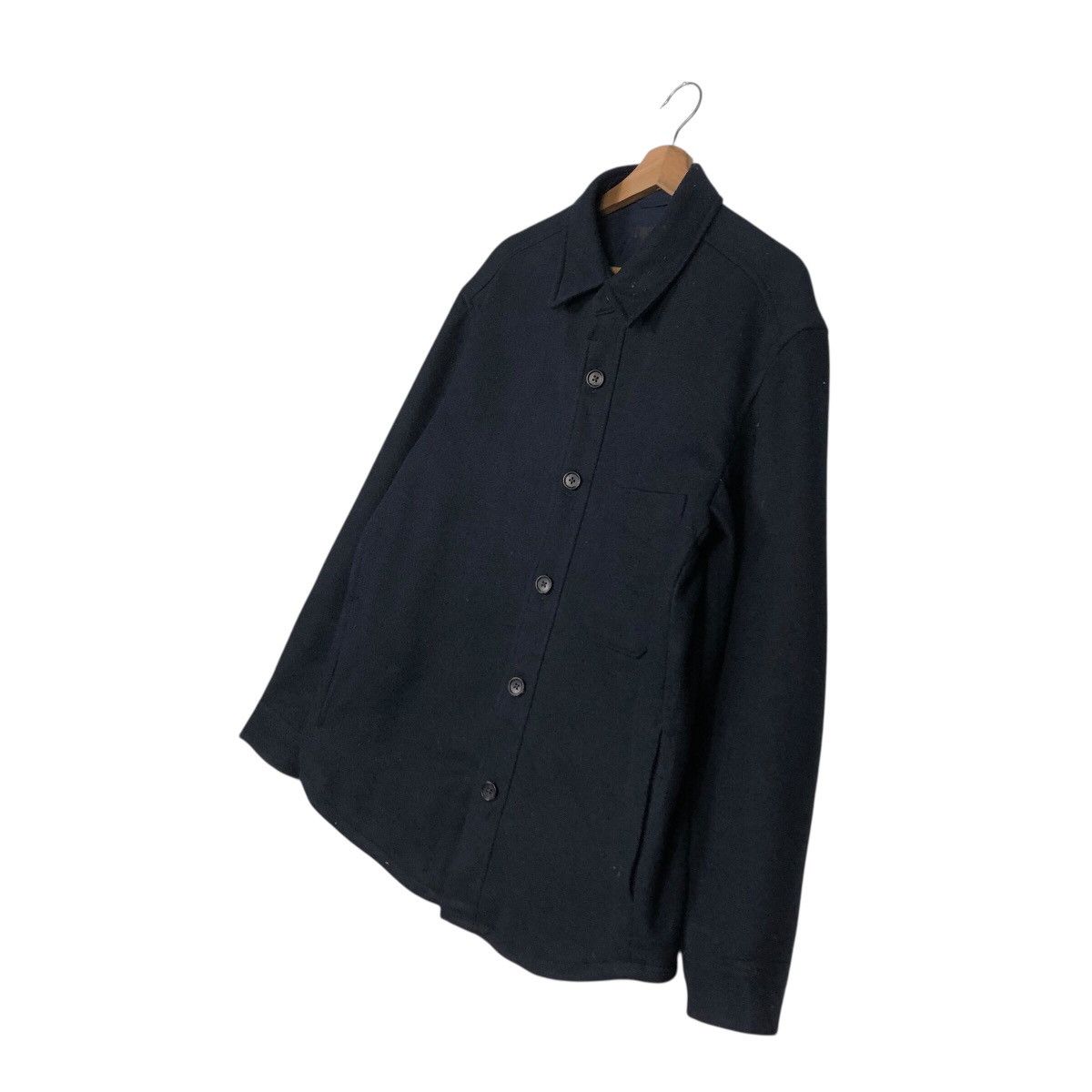 Japanese Brand Rich Blue Vintage Wool Chore Work Jacket Uniqlo Issey Miyake Size US L / EU 52-54 / 3 - 3 Thumbnail