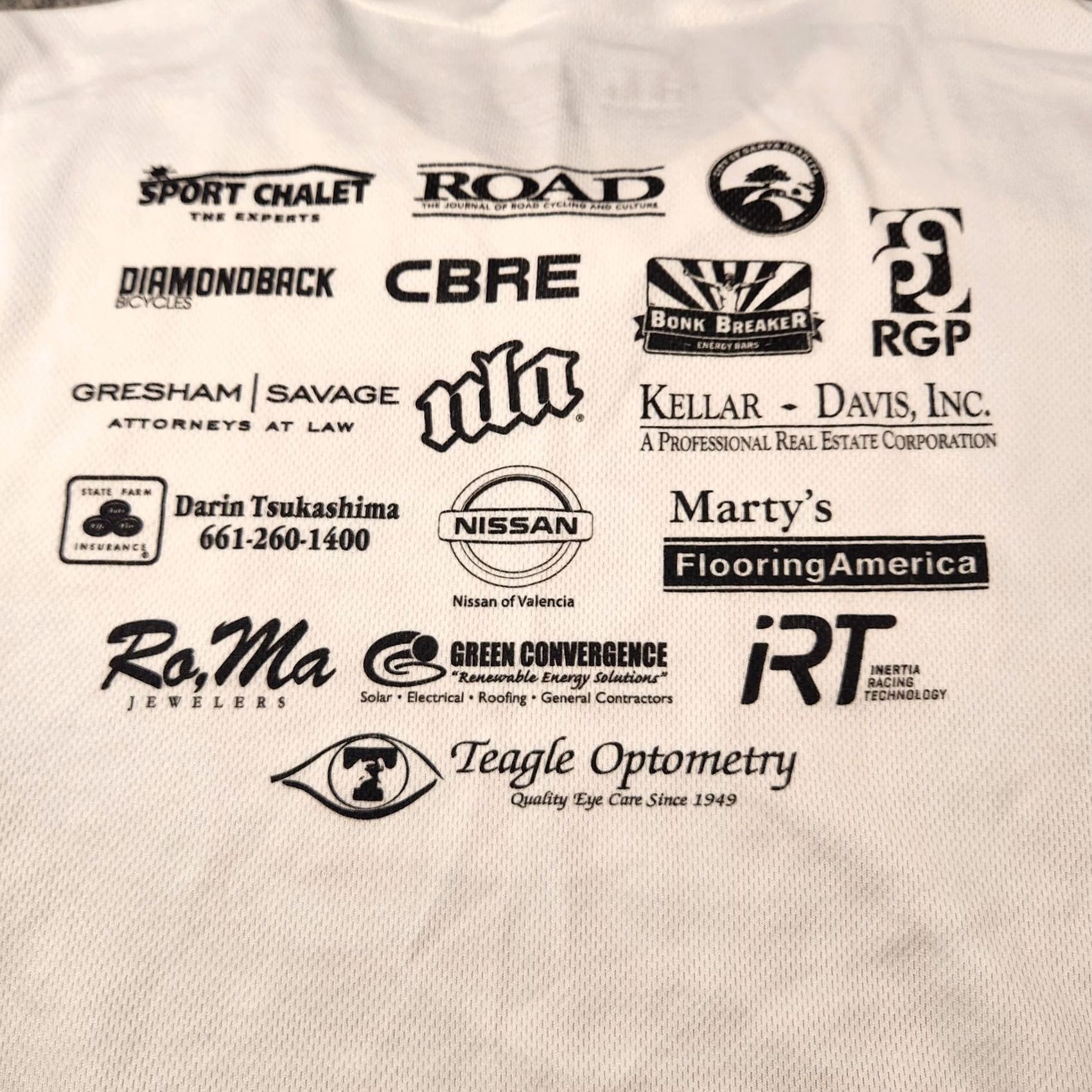 George A Ride For Life Shirt Mens Medium White Red Cycling Jersey George Hincapie Size US M / EU 48-50 / 2 - 5 Thumbnail