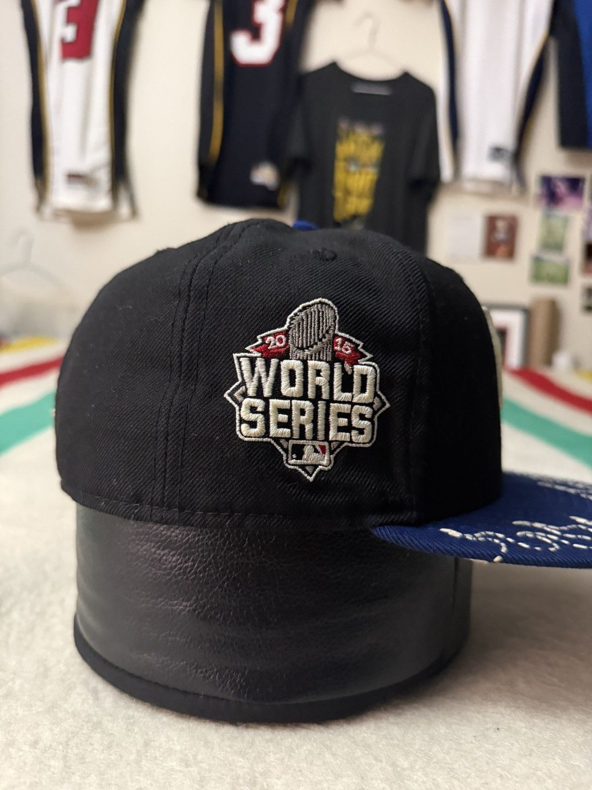 New Era Loso Wav Maxxx Studio Kansas City Royals Sashiko Fitted Hat Size ONE SIZE - 5 Thumbnail