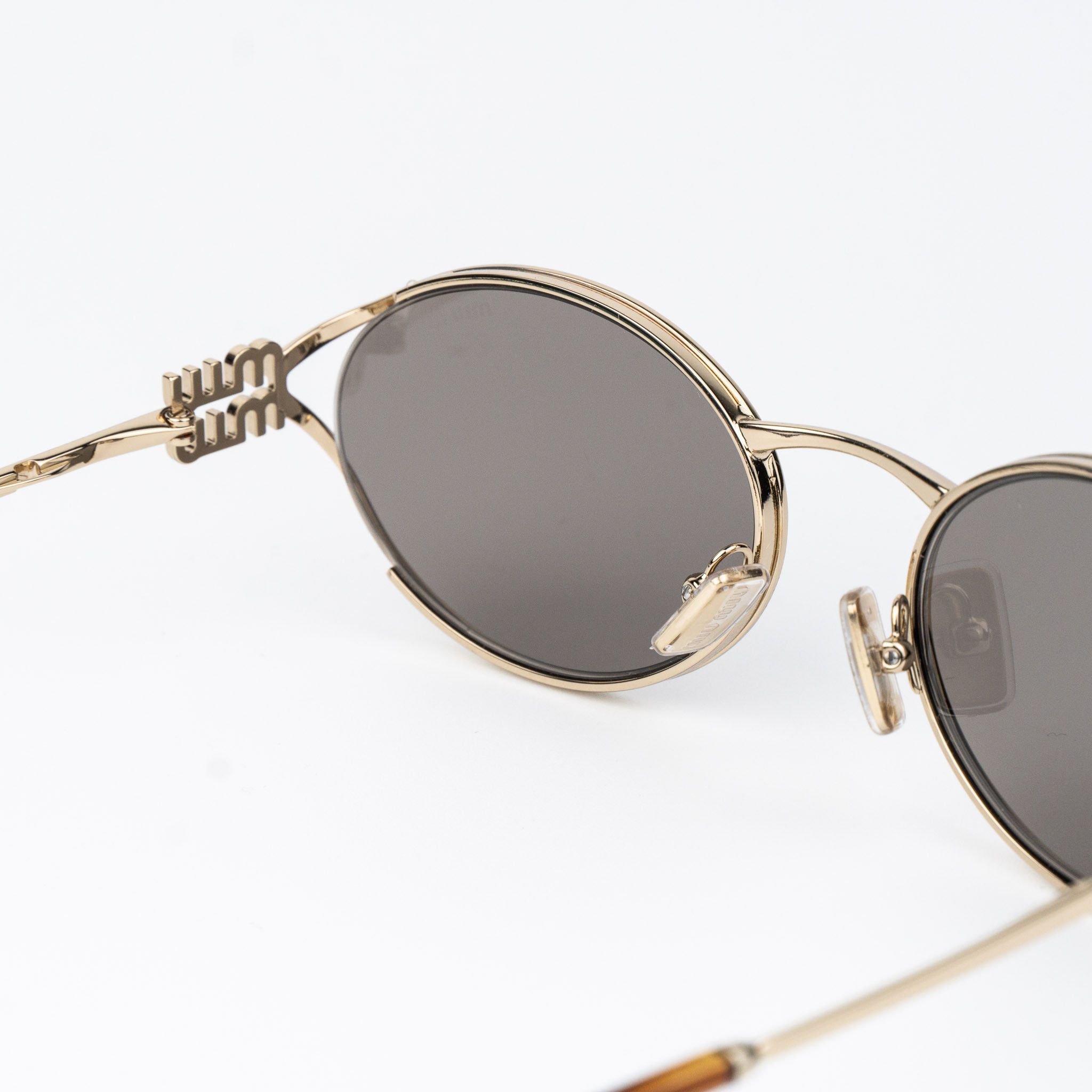 Miu Miu Miu Miu Women Sunglasses LOGO MU52YS ZVN80Q NEW AUTHENTIC Size ONE SIZE - 8 Thumbnail