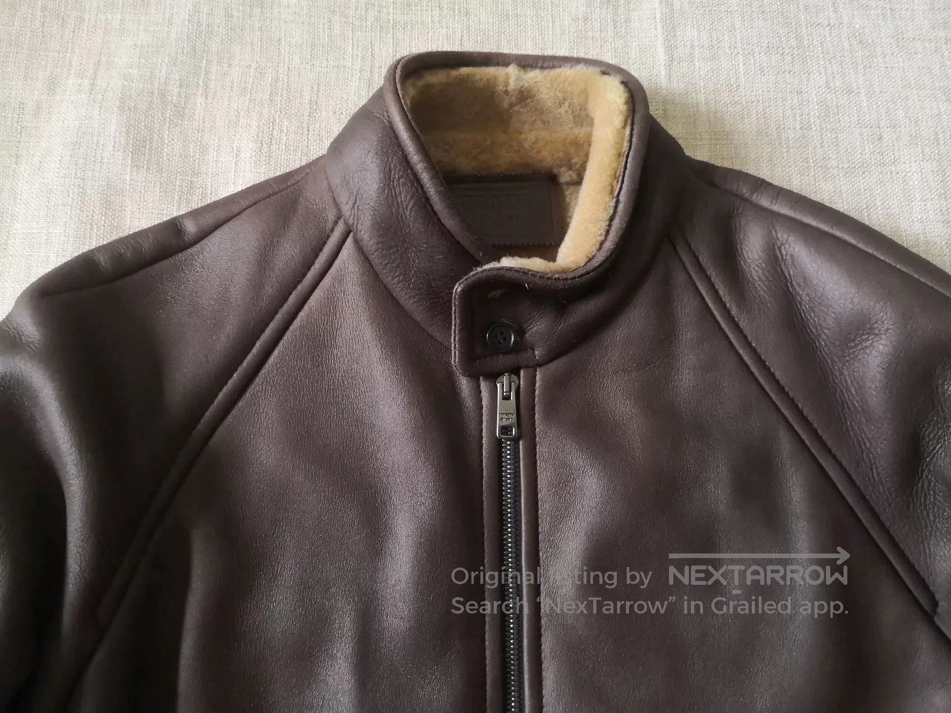 Prada Prada Men's Brown Shearling Jacket. Size US M / EU 48-50 / 2 - 2 Thumbnail