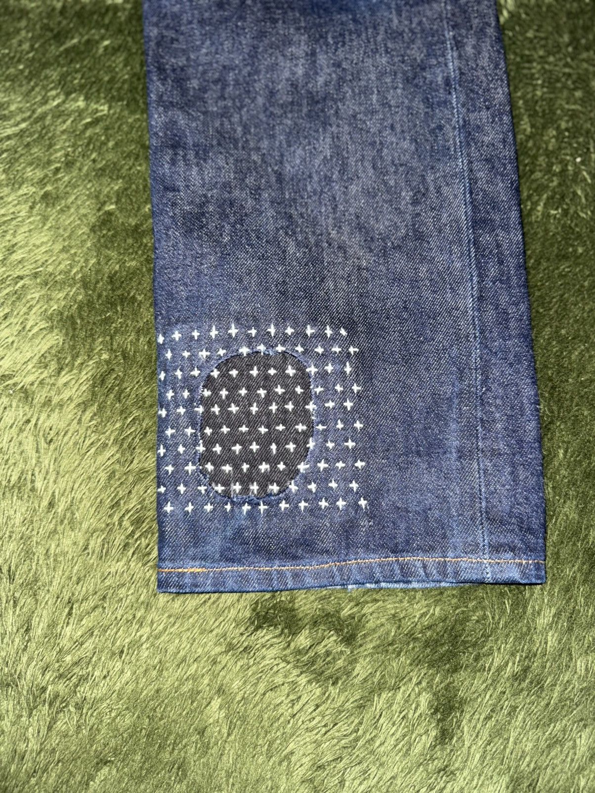 Levi's [30×36] Levi’s 501XX MADE IN USA Sashiko Custom Denim Pants Size US 30 / EU 46 - 8 Thumbnail