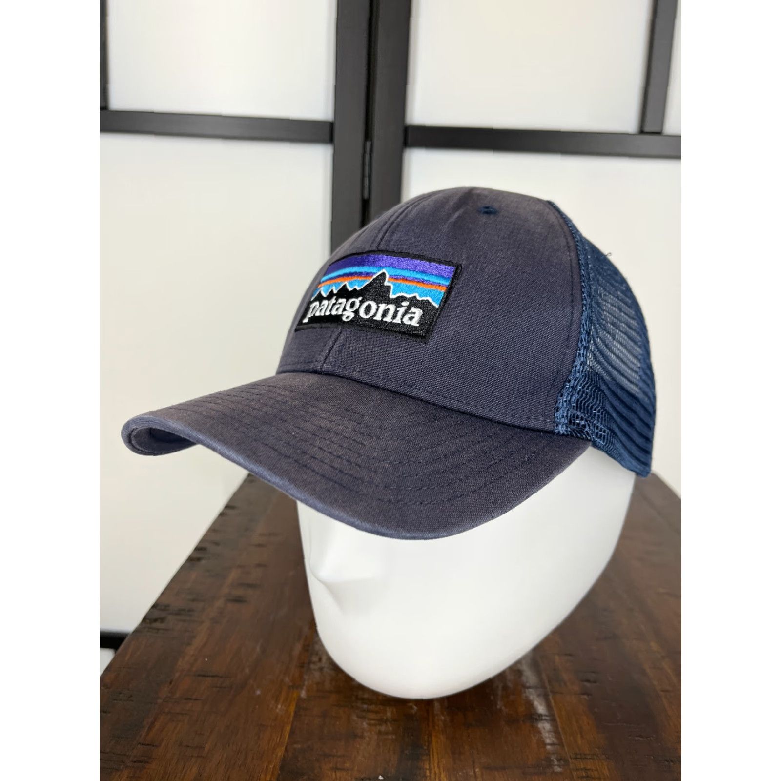 Patagonia Patagonia Hat Cap Snap Back Adult One Size Blue Fitz Roy Embroider Trucker Duck Hat/Cap Size ONE SIZE - 4 Thumbnail