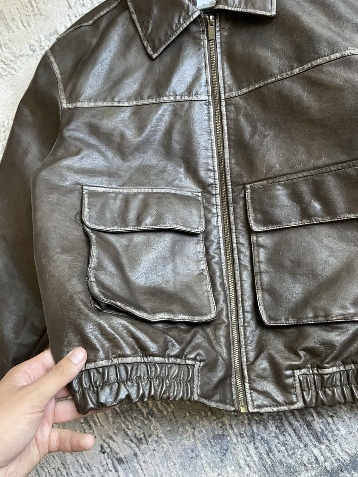 Vintage Bershka Leather Jacket Size US S / EU 44-46 / 1 - 4 Thumbnail