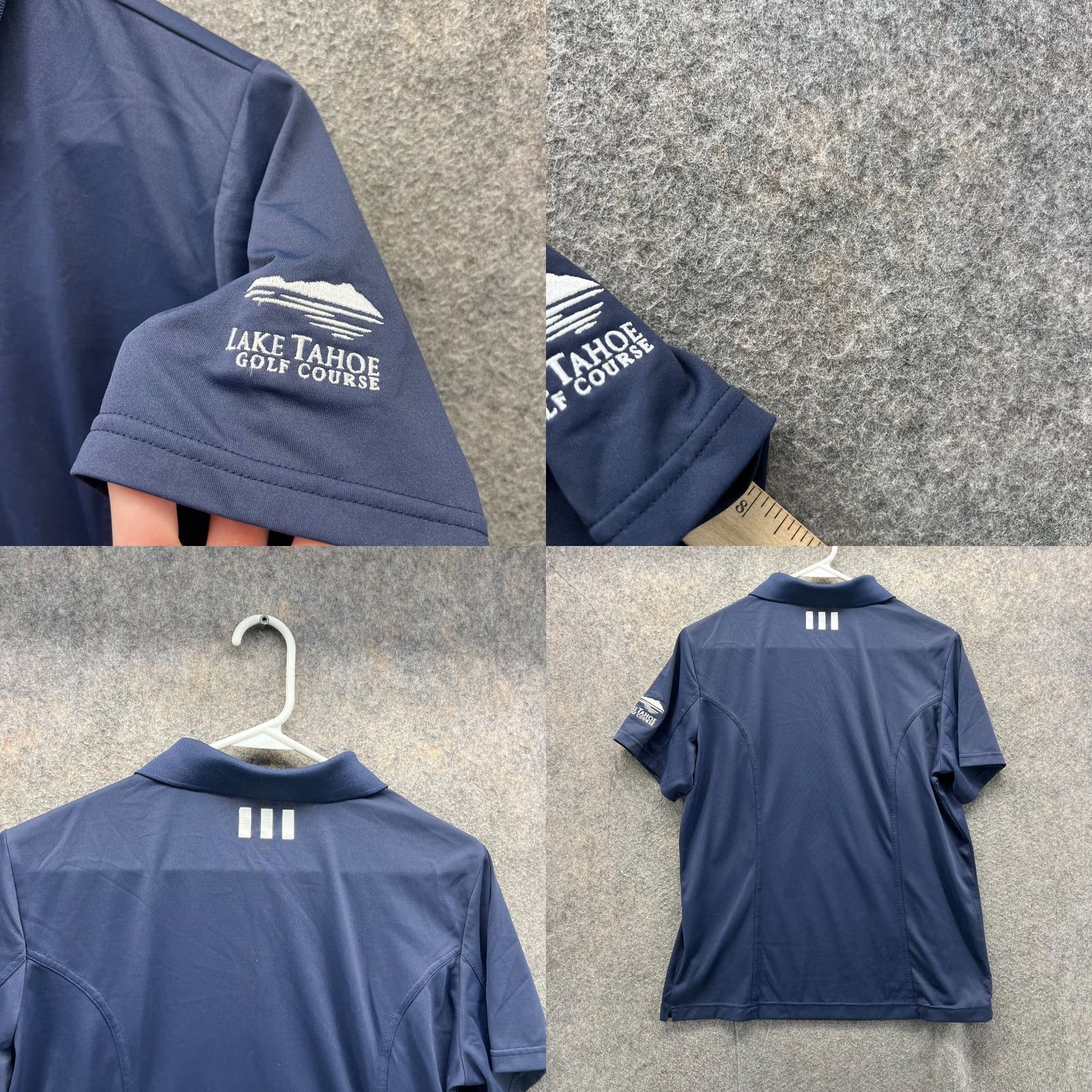 Adidas VINTAGE Adidas Polo Shirt Women XL Blue Knit Short Sleeve Button Collared Polo Women XL Blue All Seasons Size XL / US 12-14 / IT 48-50 - 8 Thumbnail