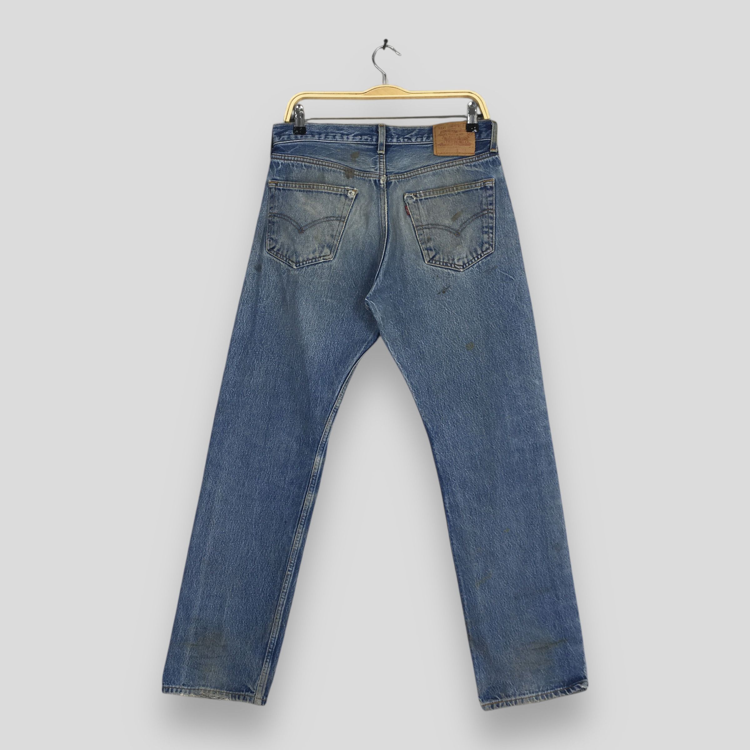 Levi's Size 30x30 Vintage 90s Levi's 501 Ripped Jeans S302 Size US 30 / EU 46 - 7 Thumbnail