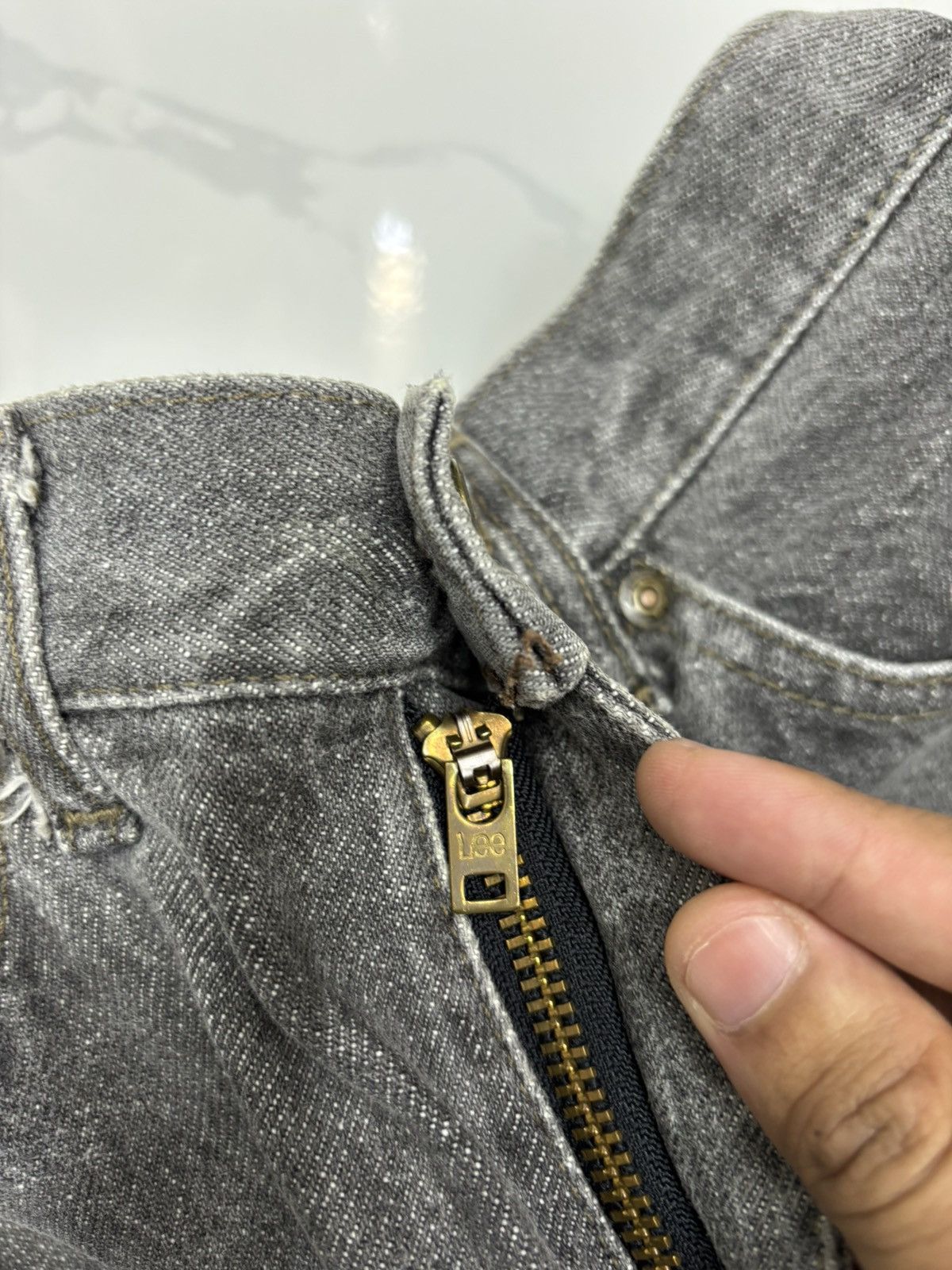 Lee × Number (N)ine LEE RIDERS FADED BLACK SAND WASH JEANS Size US 28 / EU 44 - 15 Thumbnail