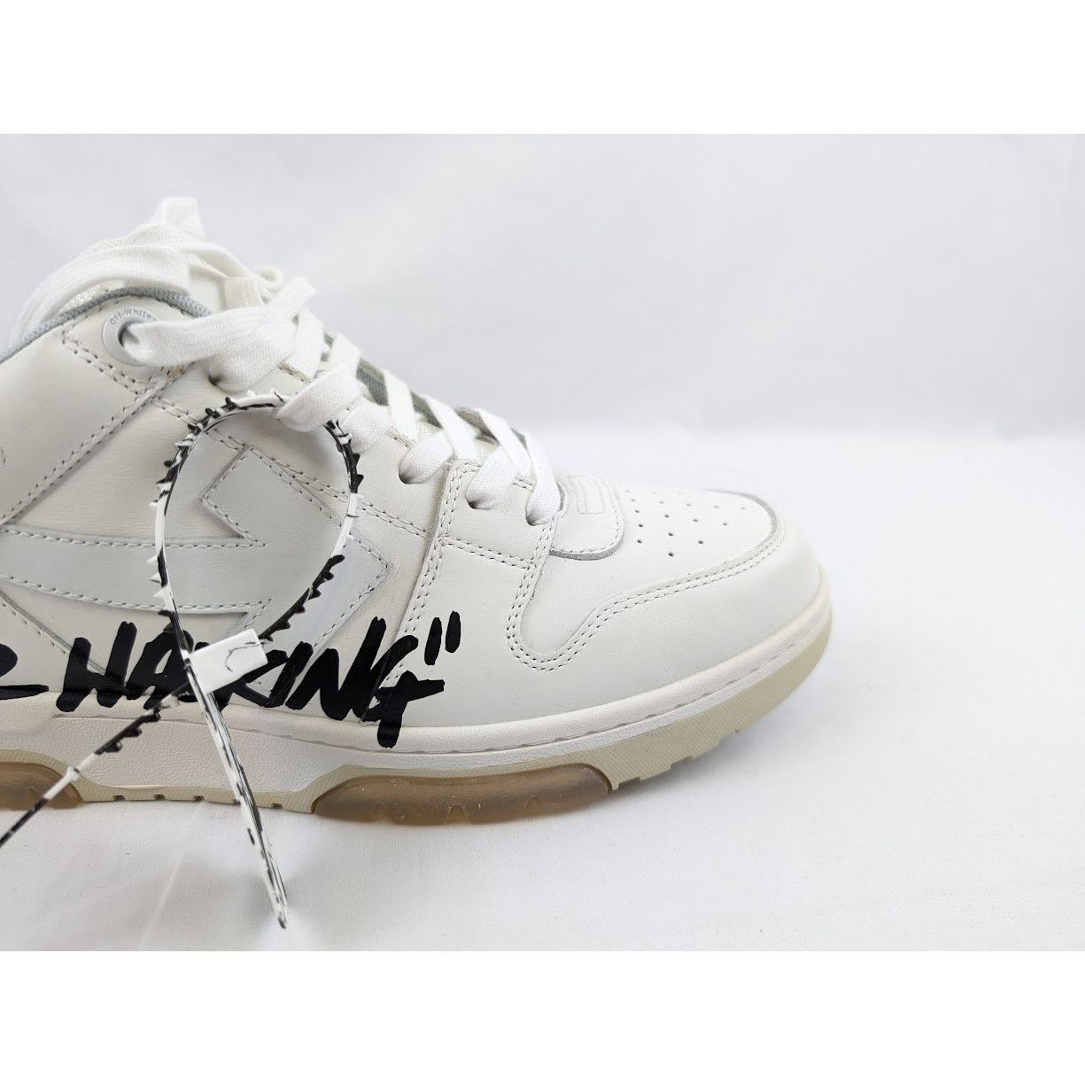 Off-White o1rshd1 Out Of Office Calf Low-Top Sneakers in White Size US 11 / EU 44 - 4 Thumbnail