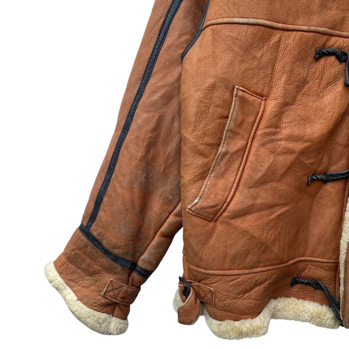 Aviator Nation × Genuine Leather 💥Vintage B3 Sheepskin Leather Sherpa Toggles button Jacket Size US M / EU 48-50 / 2 - 4 Thumbnail