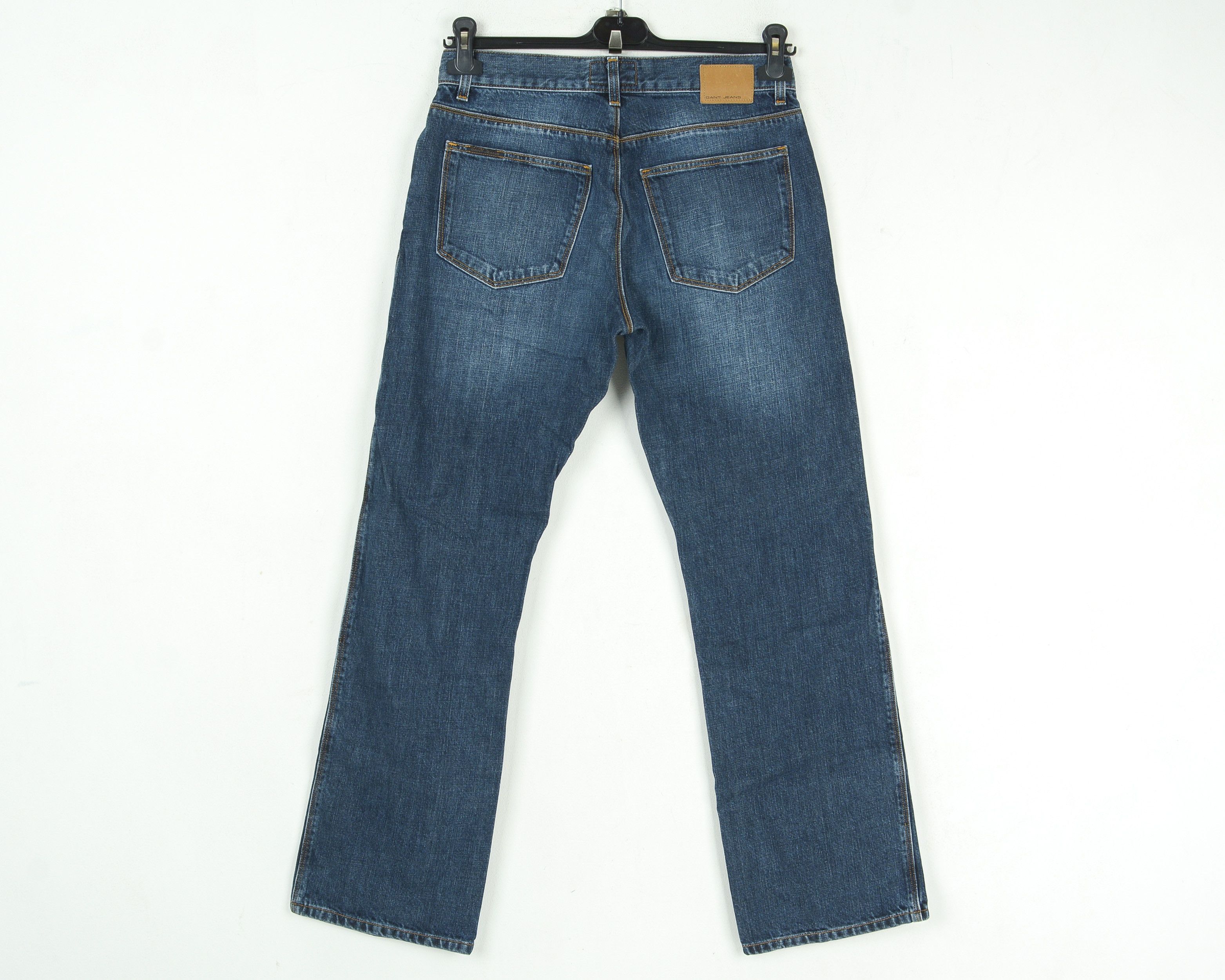 Gant W32 L32 Men Jeans Denim Pants Trousers Straight Regular Fit Size US 32 / EU 48 - 4 Thumbnail
