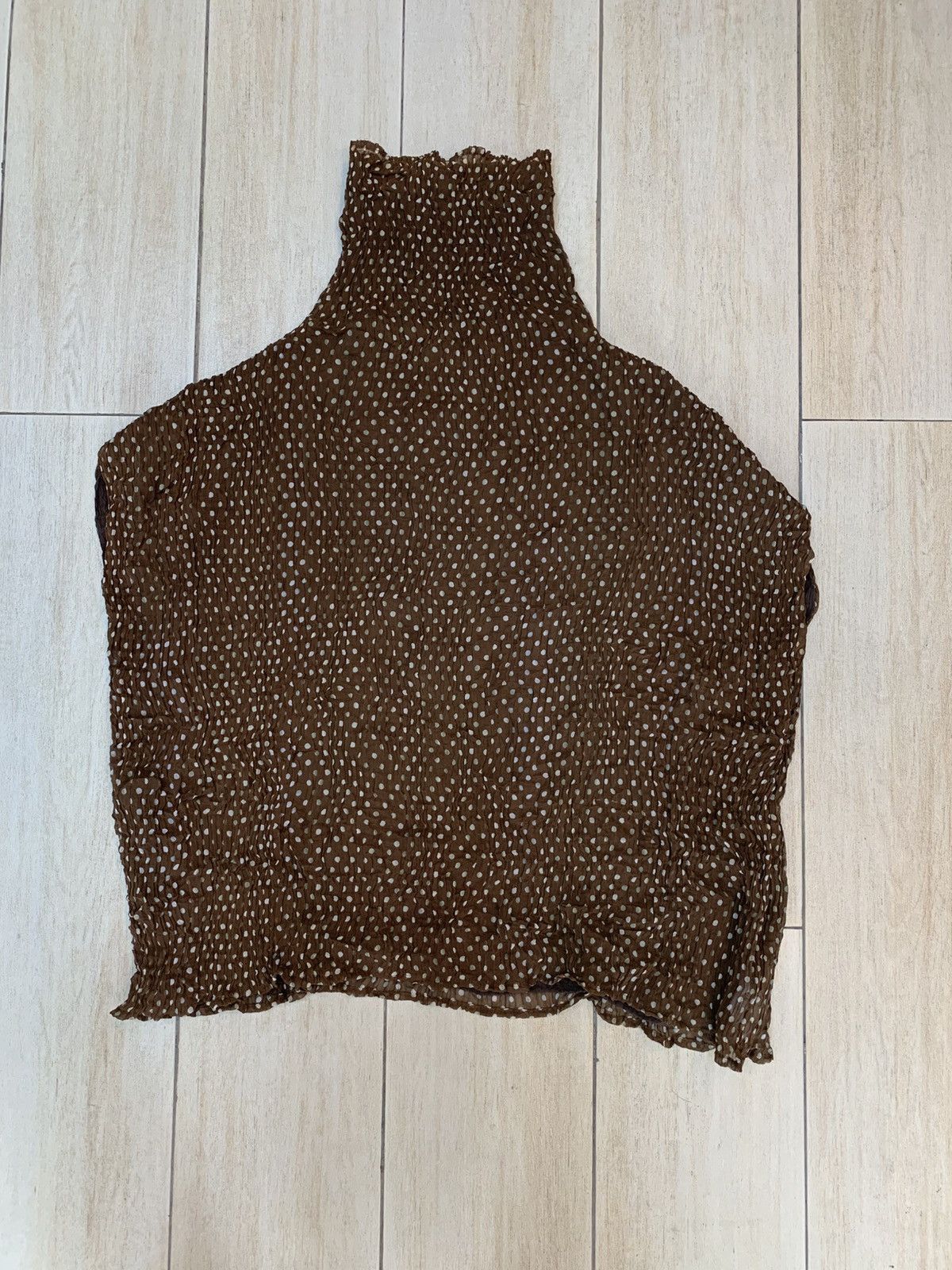 Issey Miyake Issey Miyake Fall 1994 Double Layered Polka Dots Top Size M / US 6-8 / IT 42-44 - 2 Thumbnail