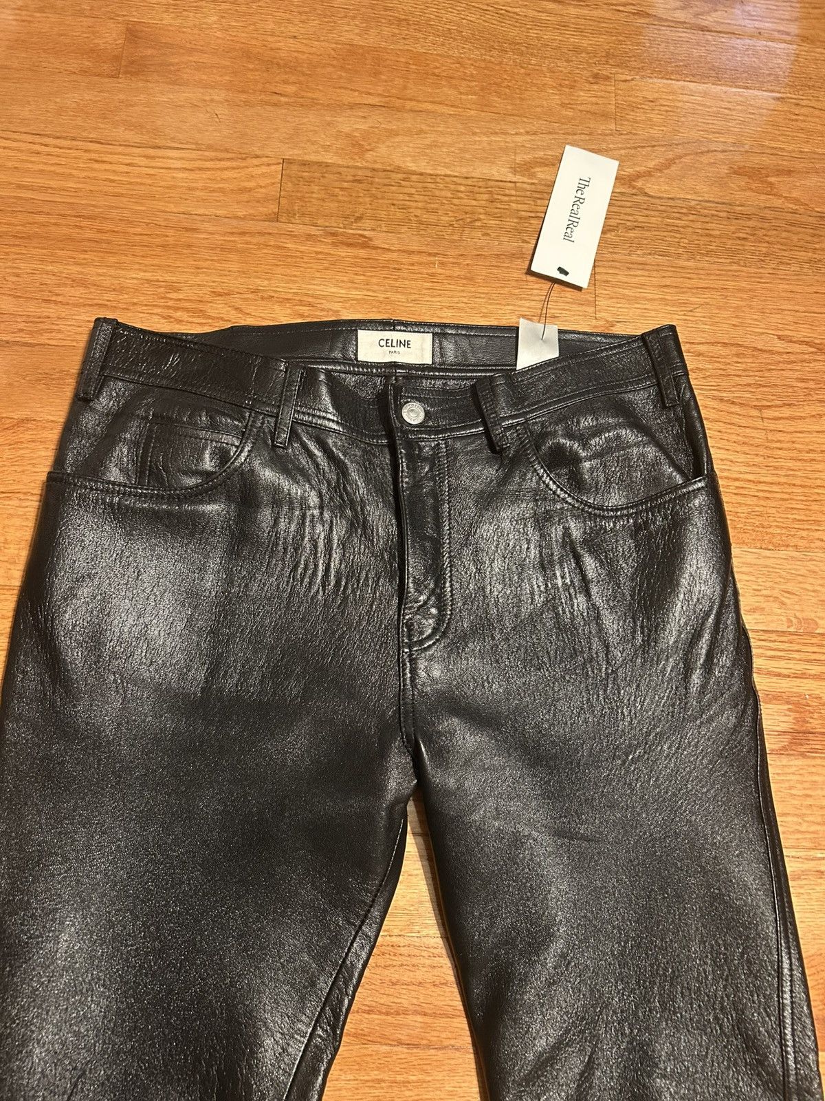 Celine Celine Lambskin Moto Pants Size US 32 / EU 48 - 5 Thumbnail