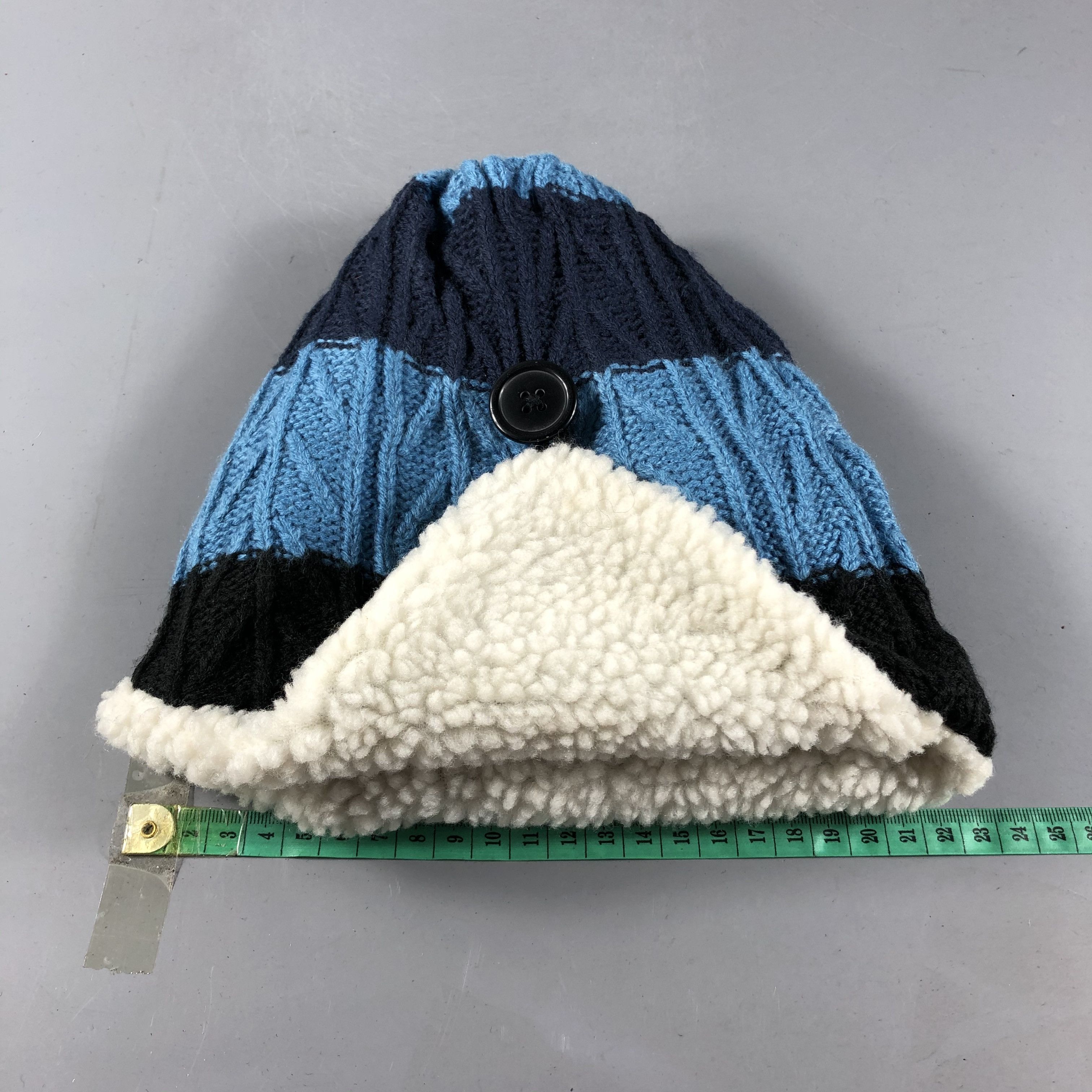 Vintage Ushanka Cable Knit Earflap Beanie Snowcap Snow Hat B770 Size ONE SIZE - 5 Thumbnail