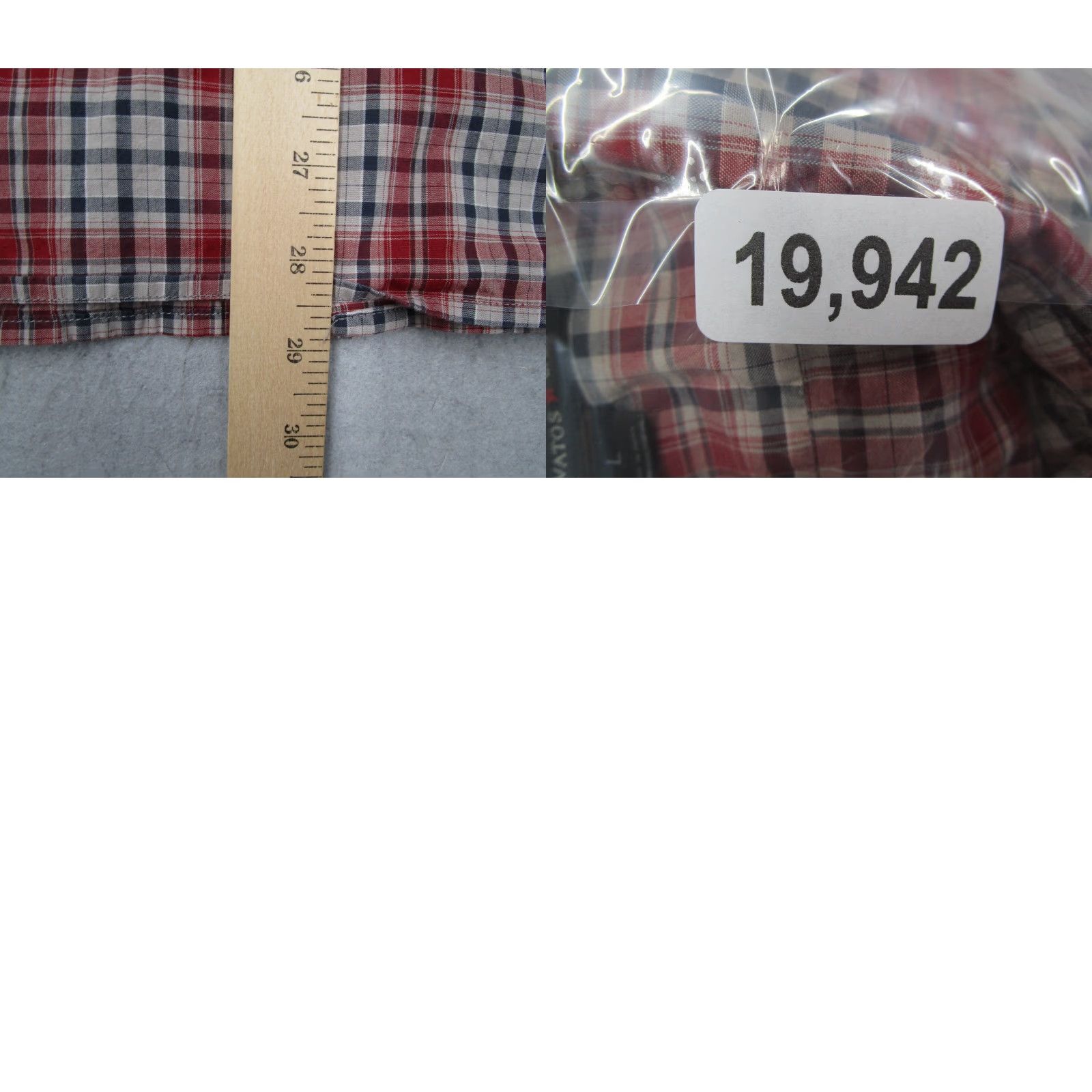 John Varvatos VINTAGE John Varvatos Star USA Shirt Mens Large Red Plaid Button Up Long Sleeve Cotton Casual Designer Workmen Size US L / EU 52-54 / 3 - 8 Thumbnail