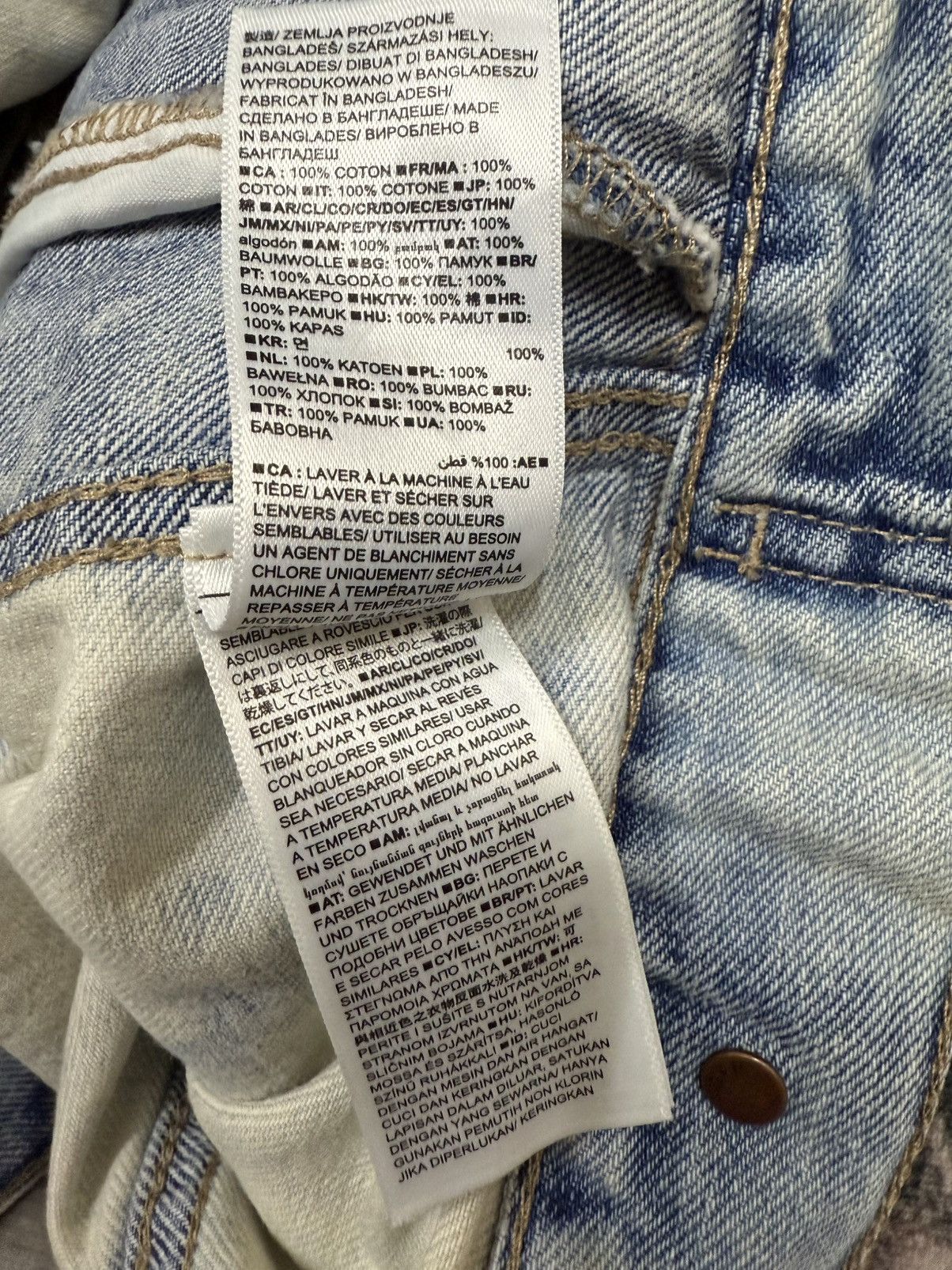 Gap Gap Denim Acid Wash Denim Jacket Size US M / EU 48-50 / 2 - 10 Thumbnail