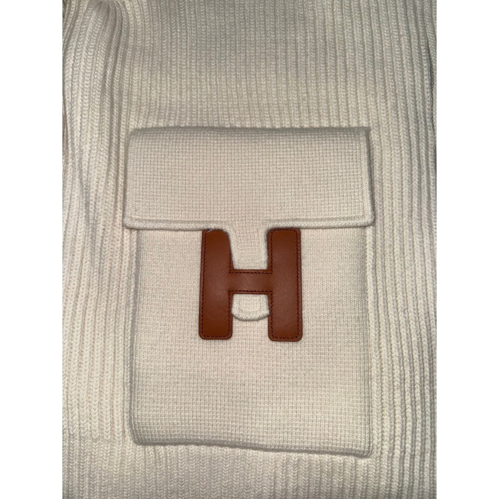 Hermes Zip Up Zipper Cardigan Sweater Wool Knit Jacket 38 Size XS / US 0-2 / IT 36-38 - 10 Thumbnail