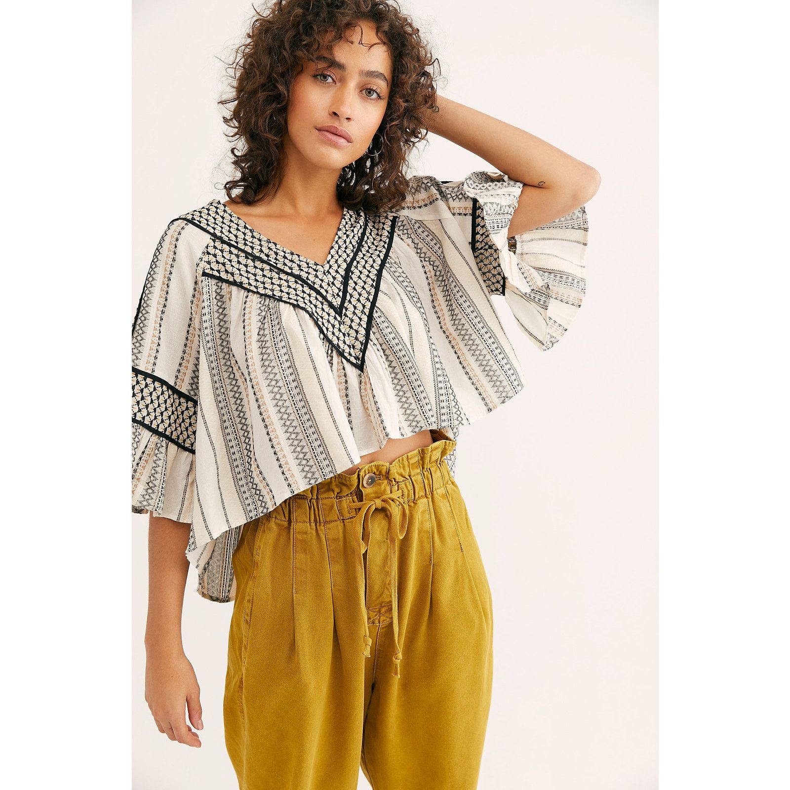 Free People New Free People Runnin On A Dream Top $128 SMALL Cropped Size S / US 4 / IT 40 - 3 Thumbnail