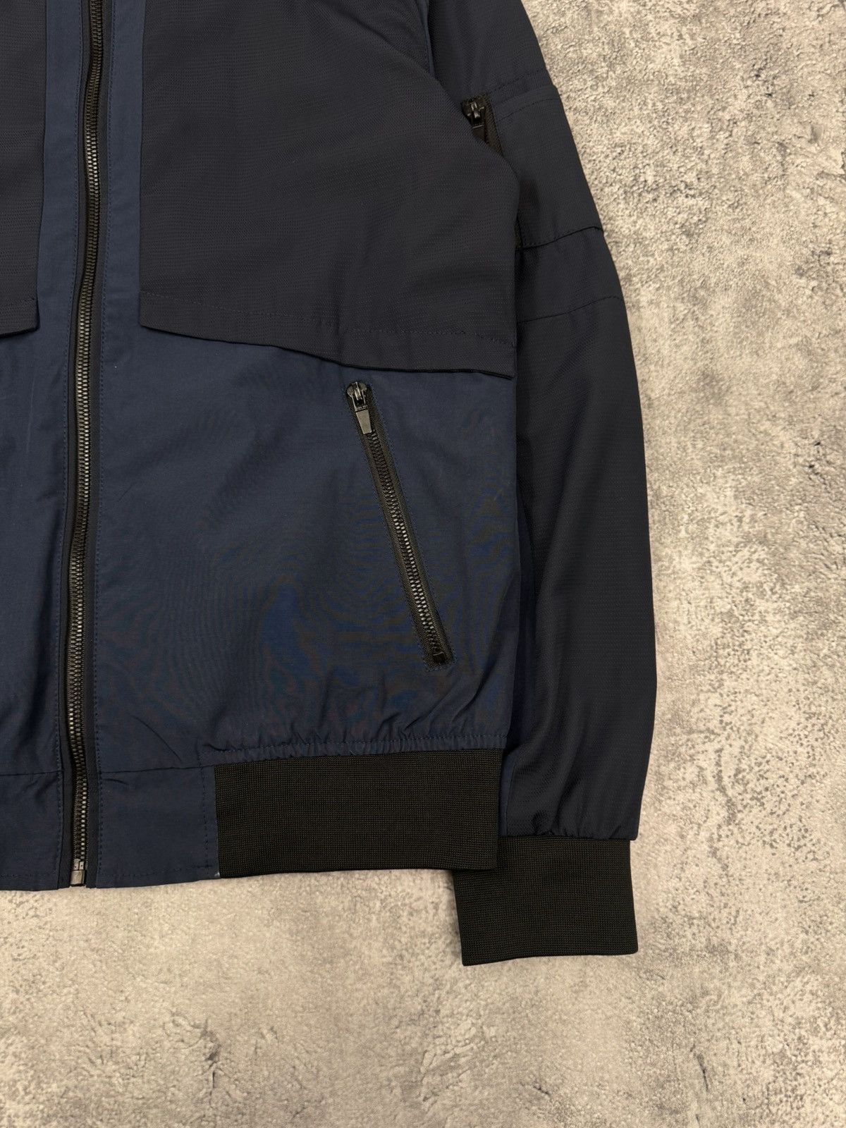 Zara Zara Man Bomber Jacket Navy Size M Size US M / EU 48-50 / 2 - 2 Thumbnail