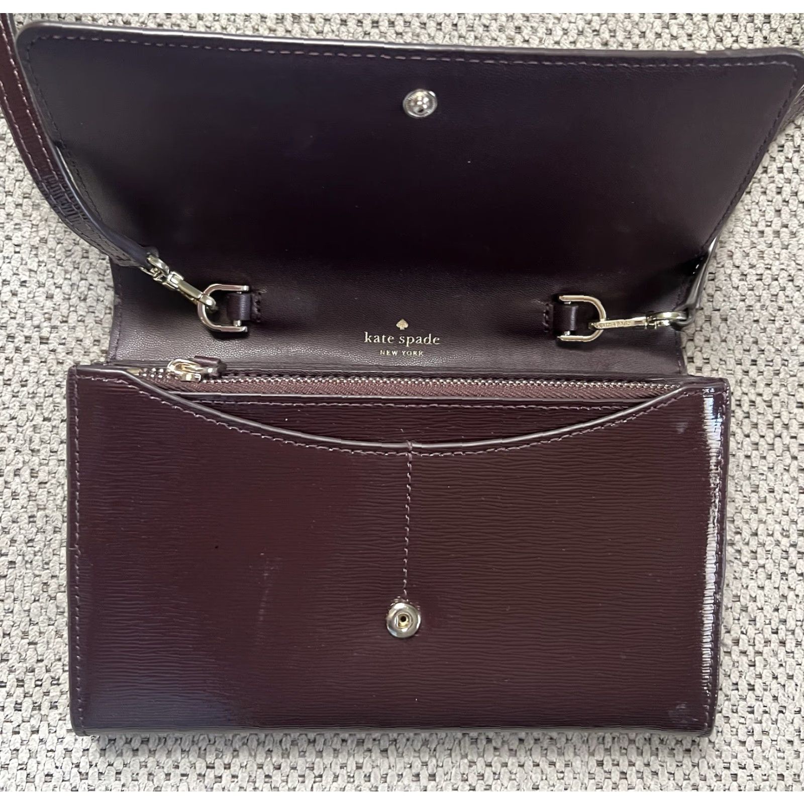 Vintage kate spade new york Clutch Wallet Convertible Crossbody Patent Leather Size ONE SIZE - 7 Thumbnail