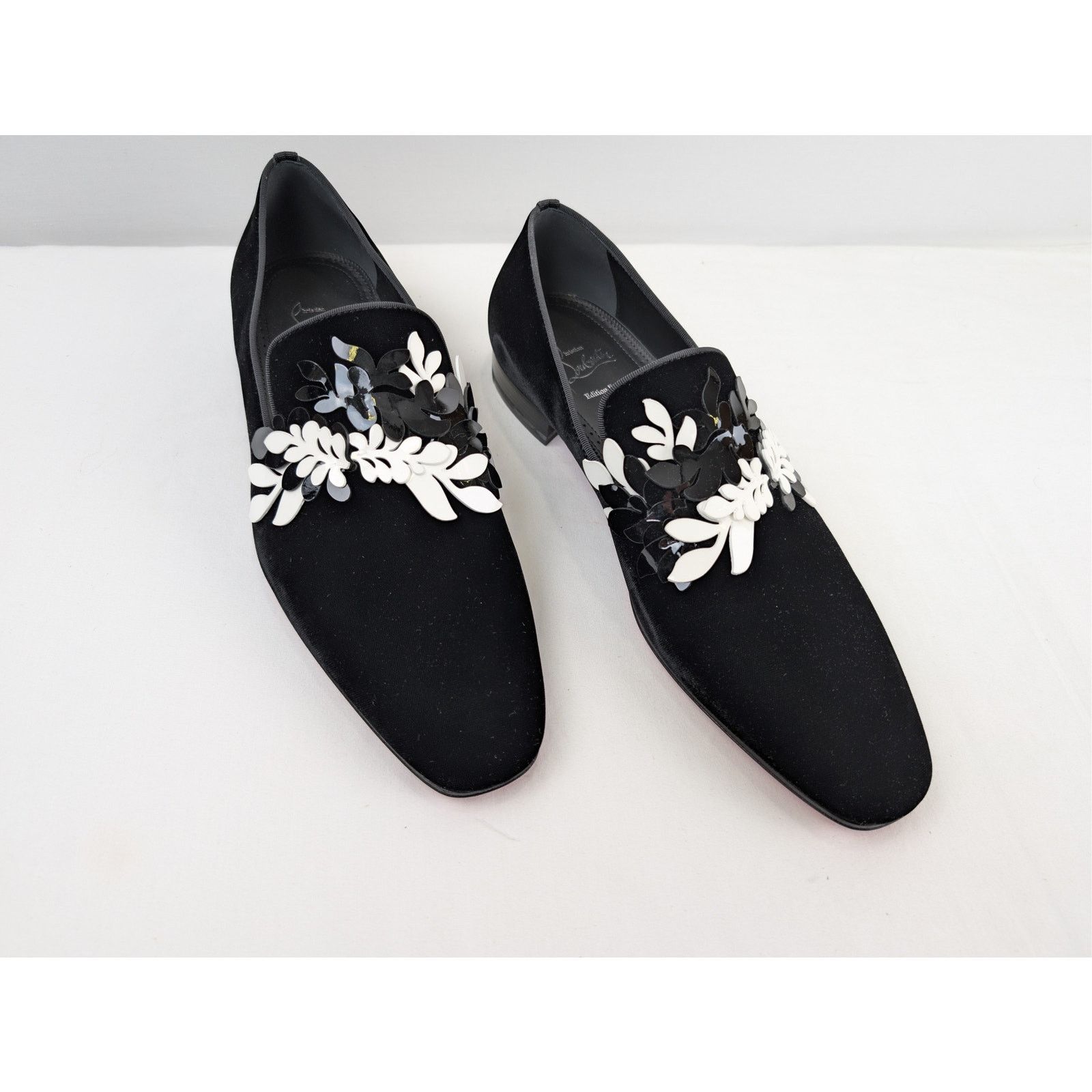 Christian Louboutin o1rshd1 Dandelion Petunia Flat Loafers Shoe Boots in Black Size US 11 / EU 44 - 6 Thumbnail