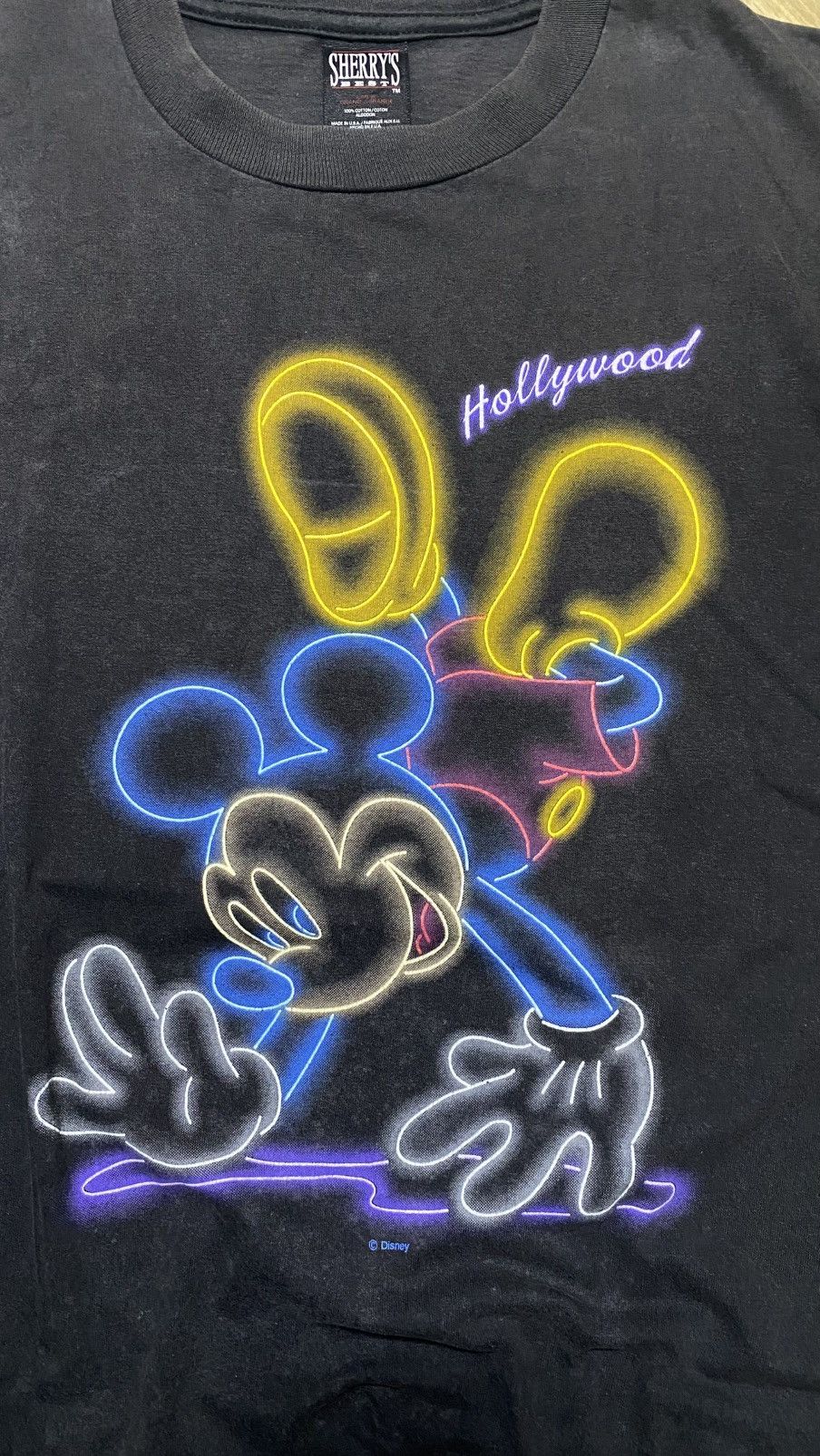 Mickey Mouse Mickey Hollywood - Glow In The Dark Tee Size US L / EU 52-54 / 3 - 6 Thumbnail