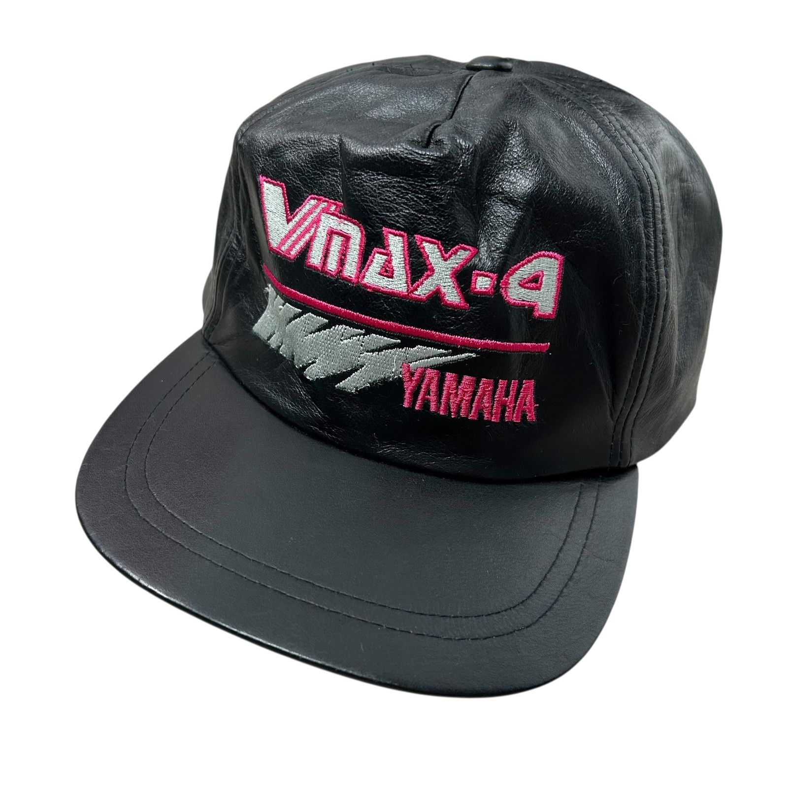 Yamaha RARE VTG 90s VMAX 4 SNOWMOBILE LEATHER HAT CAP ONE SIZE Size ONE SIZE - 2 Thumbnail