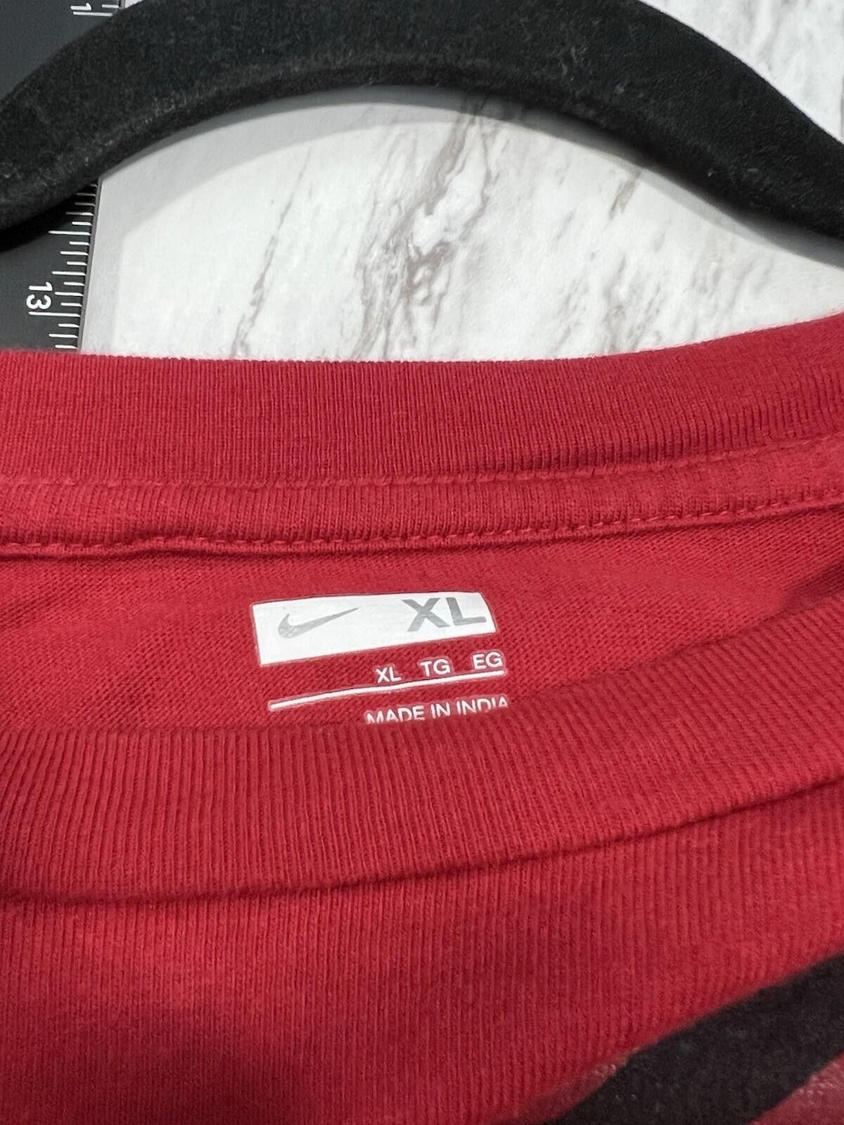 Nike Nike PREY Graphic Red T Shirt Basketball Streetwear XL #8 Size US XL / EU 56 / 4 - 3 Thumbnail
