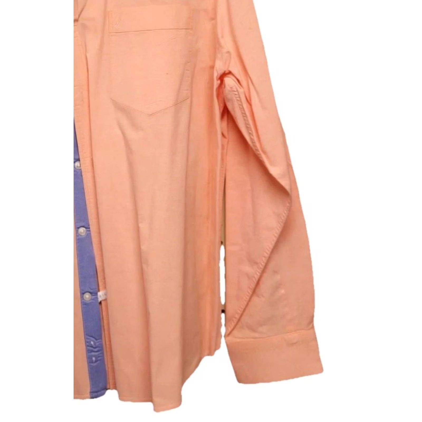 Nautica Nautica XL Button Down Shirt Peach Men Stretch Classic Fit Long Sleeve Button-Up Size US XL / EU 56 / 4 - 6 Thumbnail