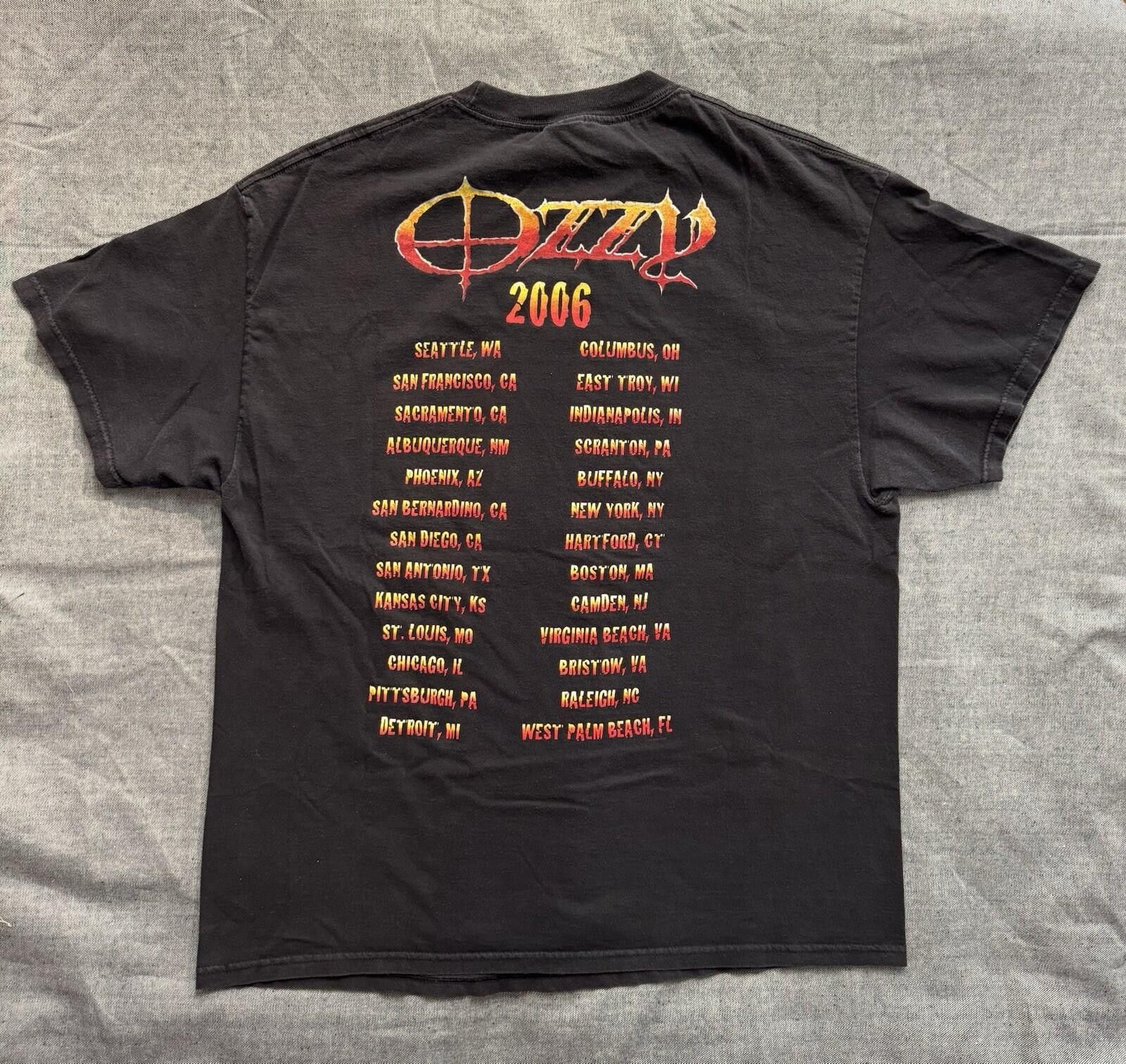 Vintage Vintage Ozzy Osbourne 2006 Tour Concert Merch T-Shirt XL Size ONE SIZE - 2 Thumbnail