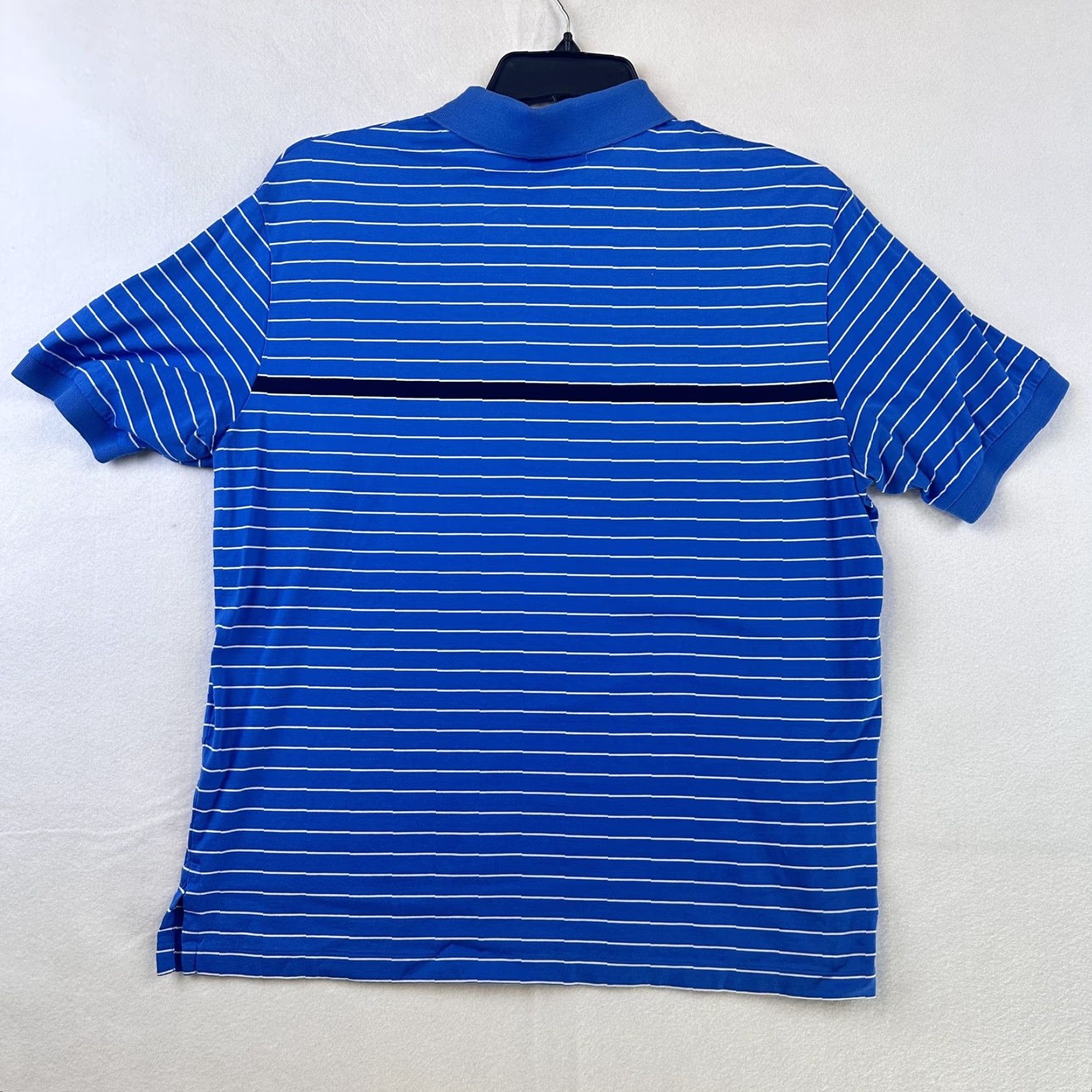 Polo Ralph Lauren Polo Ralph Lauren Polo Shirt Mens Large Blue Striped Moisture Cotton Size US L / EU 52-54 / 3 - 6 Thumbnail