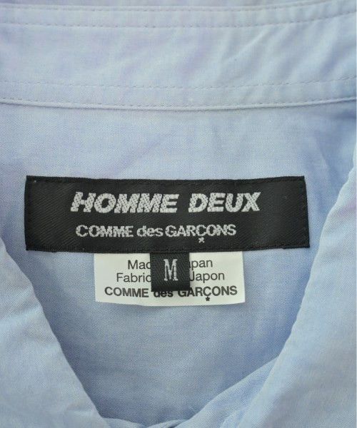 Comme des Garcons Homme Deux Shirt Cotton Long Sleeve Button Up Plain Blue Size US M / EU 48-50 / 2 - 7 Thumbnail