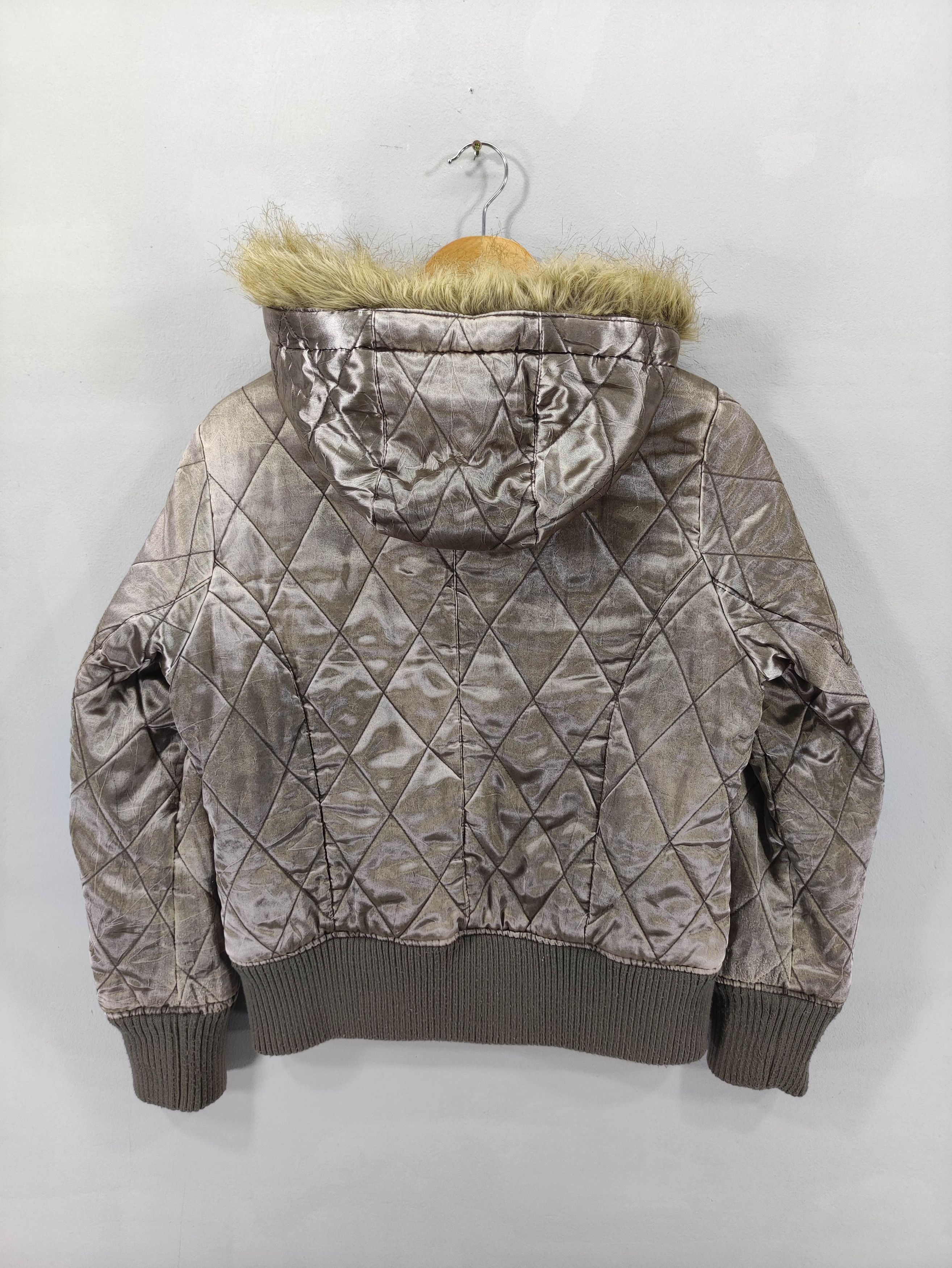 If Six Was Nine Vintage Plymtone Quilted Bomber Style Jacket Hoodie Zipper Size M / US 6-8 / IT 42-44 - 12 Thumbnail