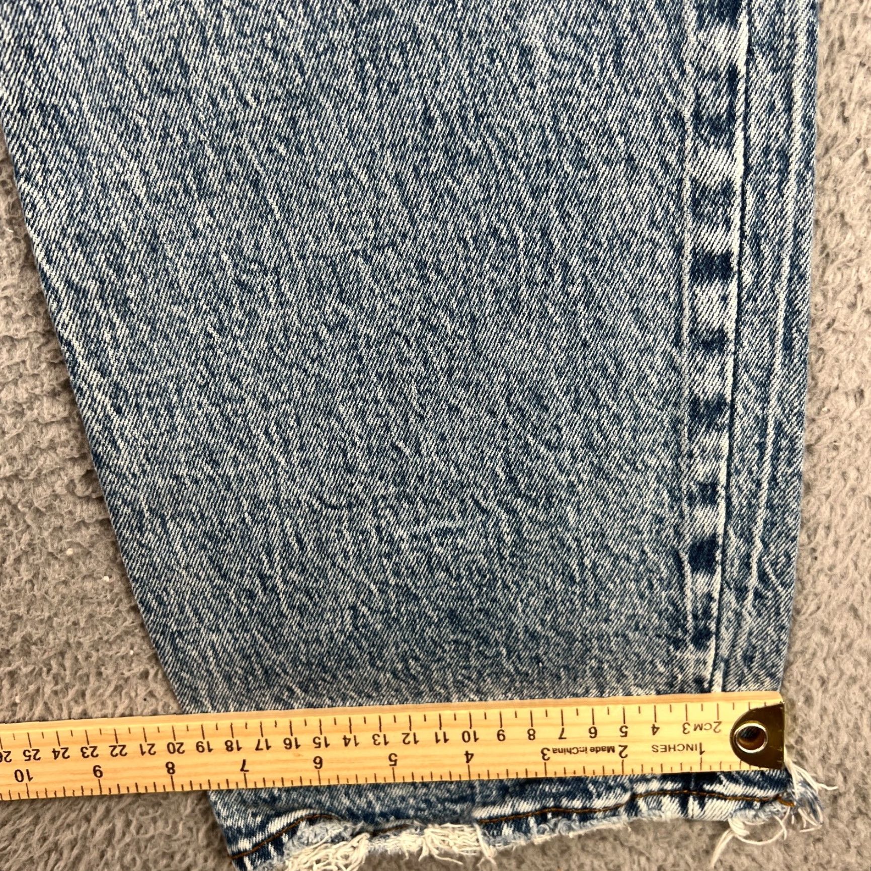 Abercrombie & Fitch Abercrombie & Fitch Jeans 90s Straight High Rise 29/8 Denim Light Wash Women Regular 5-Pocket Blue Cotton Denim Jeans Size 30" / US 8 / IT 44 - 2 Thumbnail