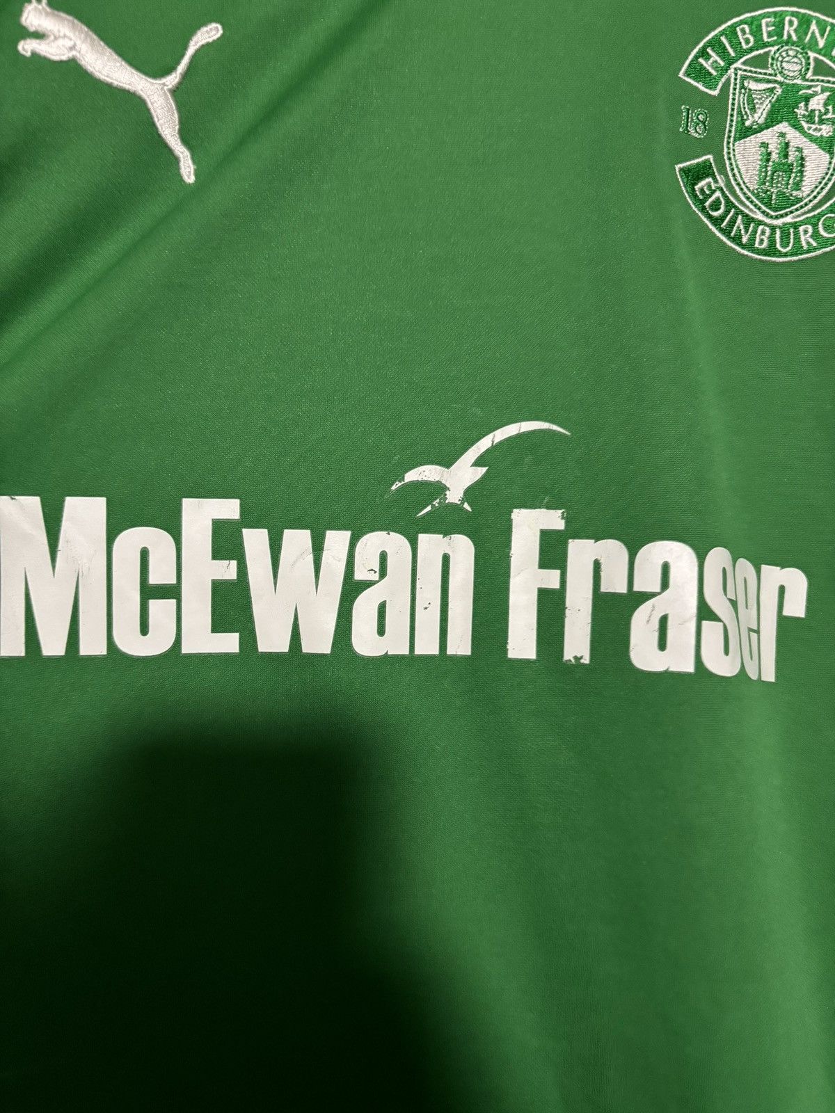 Puma Hibernian 2010-11 Home Jersey Size US L / EU 52-54 / 3 - 4 Thumbnail