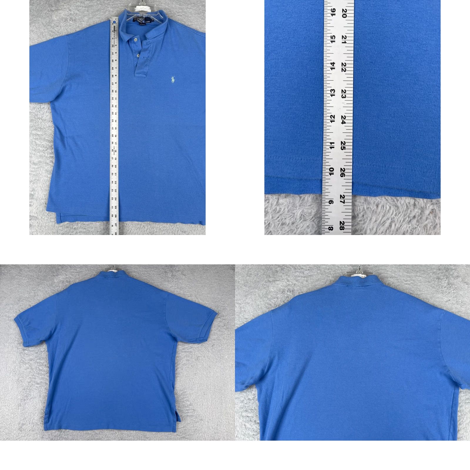 Ralph Lauren VINTAGE Ralph Lauren Polo Shirt Mens Large Blue 100% Cotton Knit Short Sleeve Polo Shirt Mens Large Blue 100% Cotton Knit Short Sleeve Size US L / EU 52-54 / 3 - 9 Thumbnail