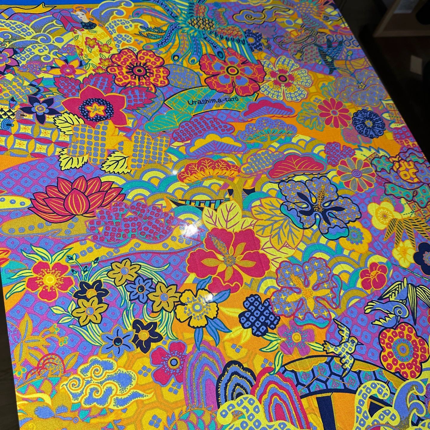 Hermes Hermes may116 Floral Lettered Silk Scarf Size ONE SIZE - 7 Thumbnail