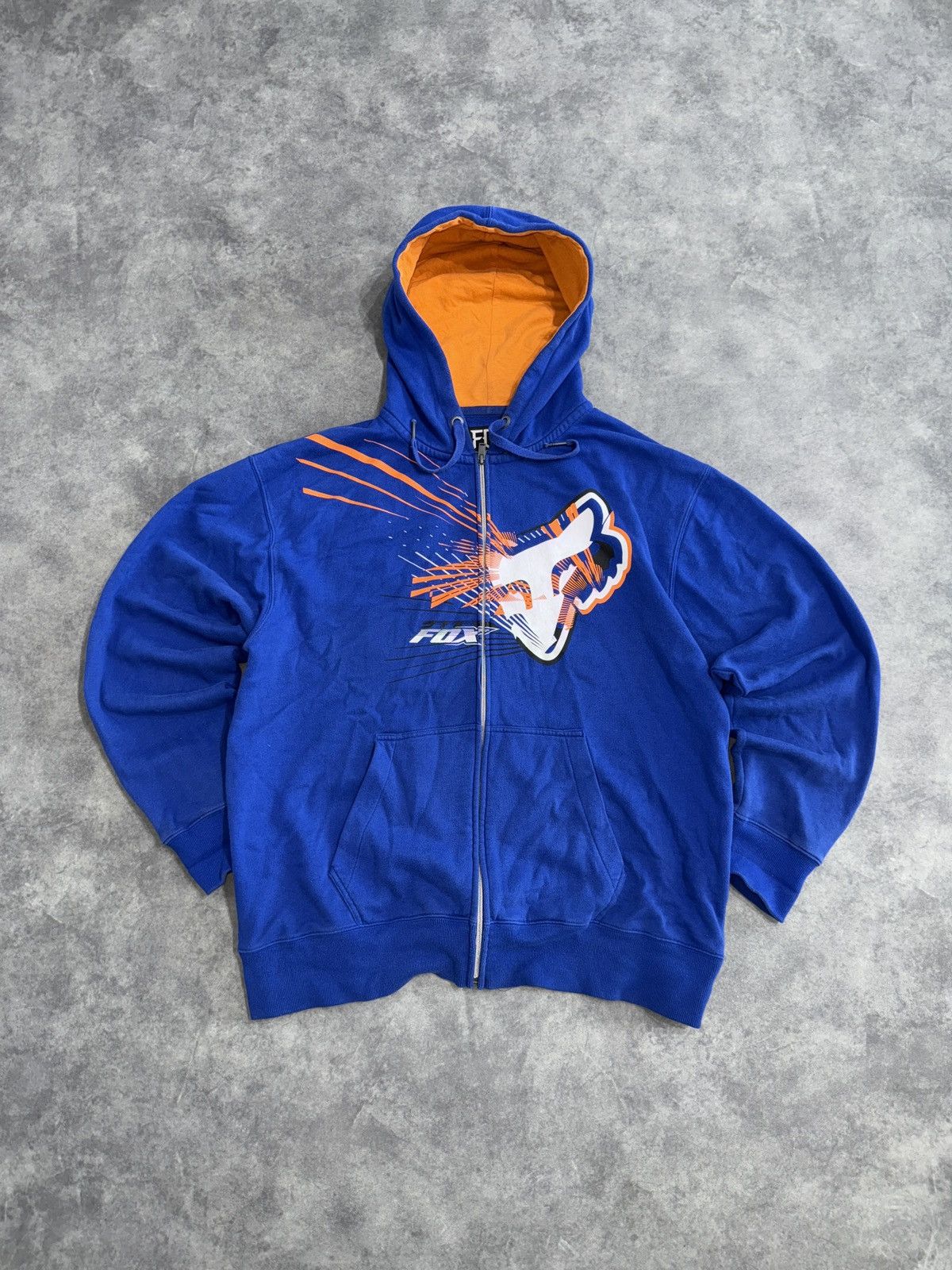 Fox Racing Zip up fox racing streetwear nascar skate boxy affliction Size US XL / EU 56 / 4 - 1 Thumbnail