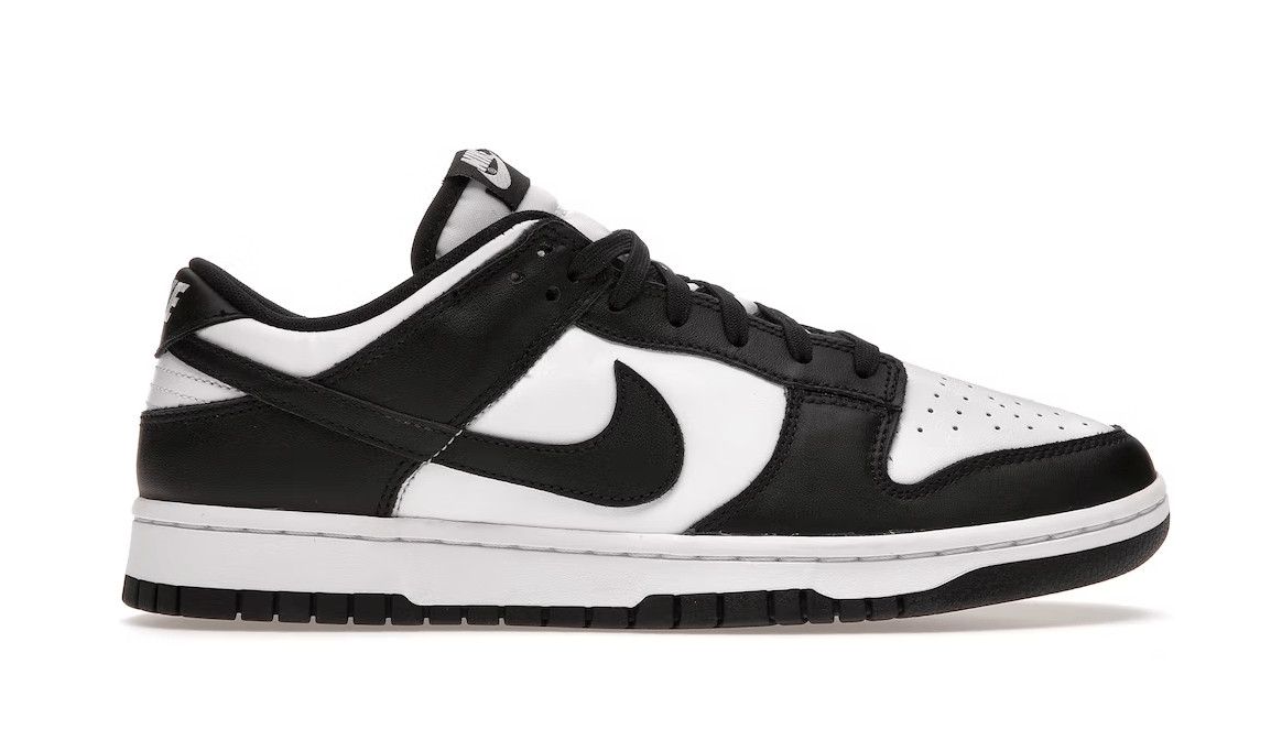 Nike Dunk Low Retro White Black (GS) Size US 5 / EU 37 - 1 Thumbnail