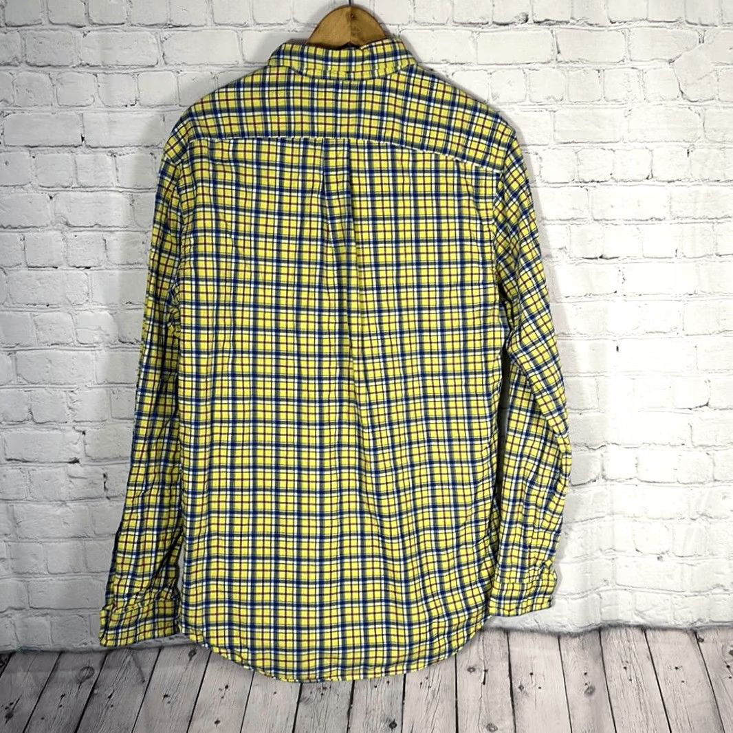 Ralph Lauren Ralph Lauren Button-Down Shirt L Men's Cotton Chambray Lined Long Sleeve Yellow Multicolor Size US L / EU 52-54 / 3 - 4 Thumbnail