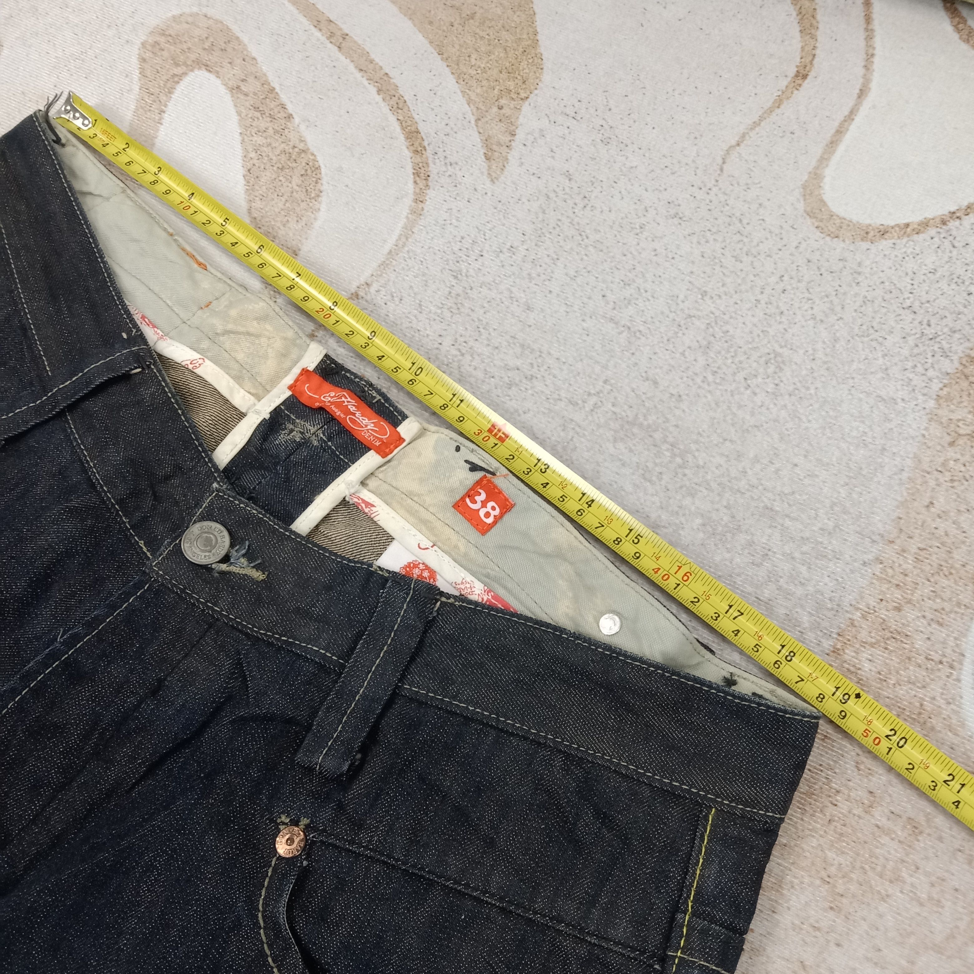 Ed Hardy Ed Hardy Christian Audiguer Embroidery Denim Jeans C258N15 Size US 38 / EU 54 - 10 Thumbnail