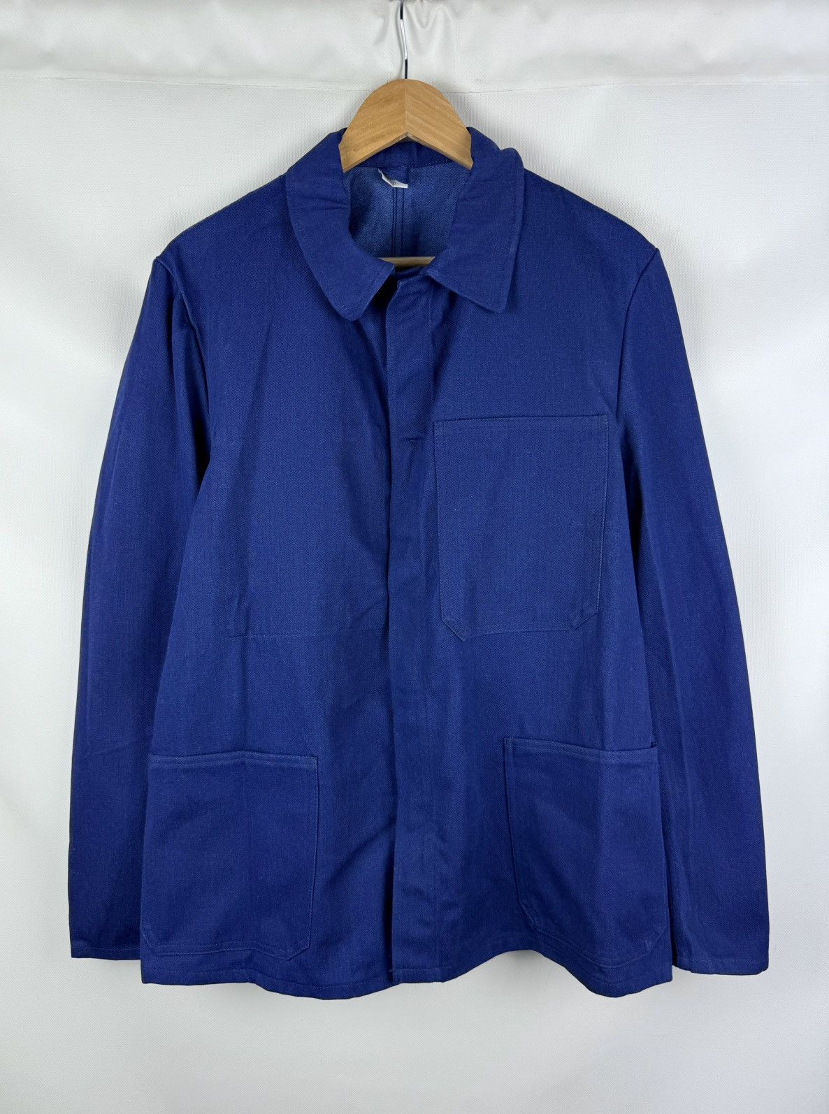 Le Laboureur Vintage French / German Sanforize Work Jacket Chore Coat Size US M / EU 48-50 / 2 - 1 Thumbnail