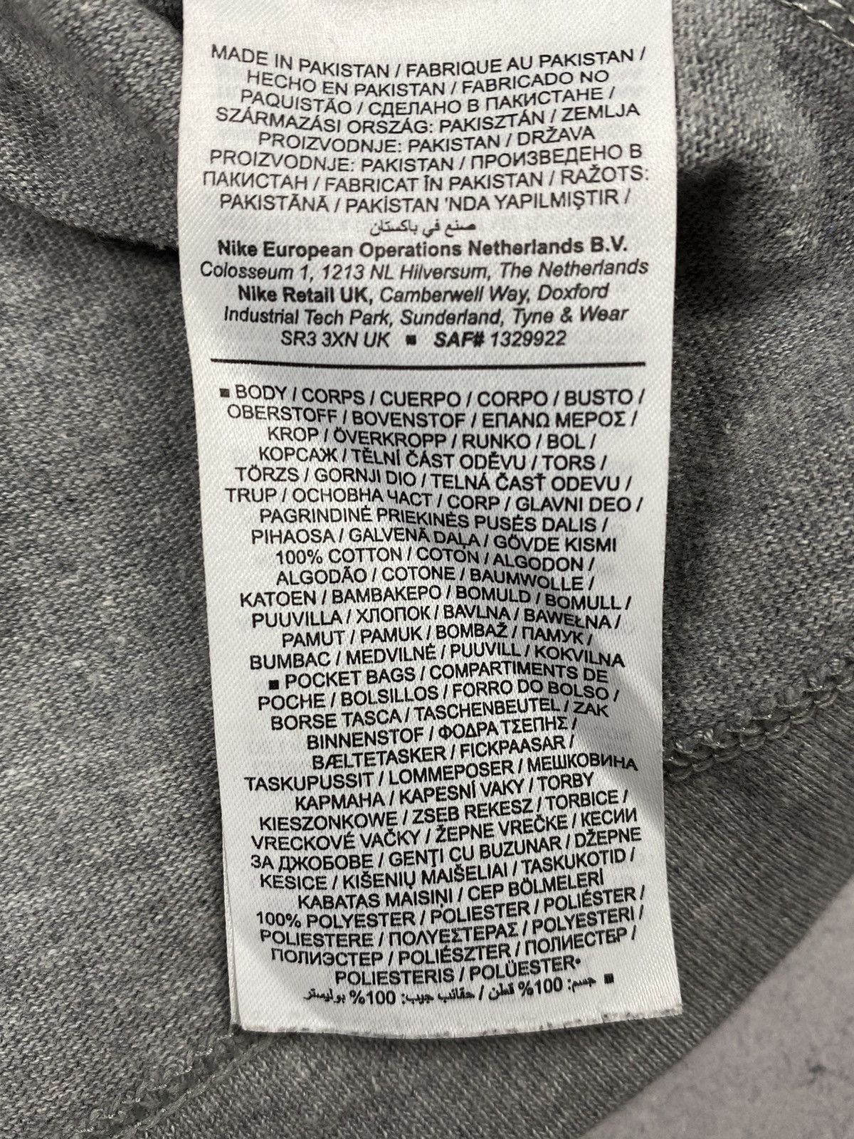 Nike Nike Tech Fleece Essentials Dri Fit Gray Drill T Shirt Size US M / EU 48-50 / 2 - 12 Thumbnail