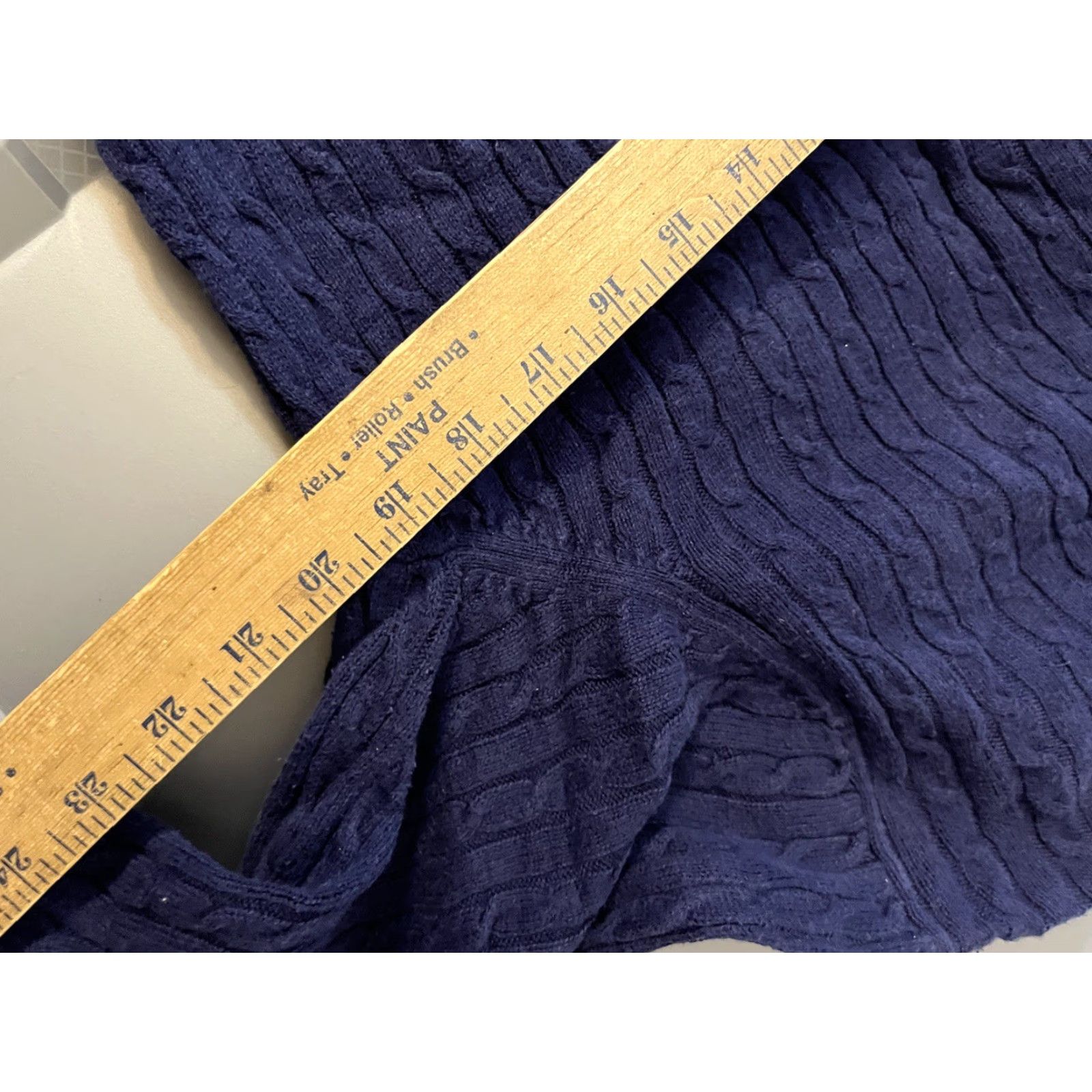 Izod Izod Sweatshirt Women's XL Blue Cable Knit Crew Neck Pullover Knit Sweater Casual Men/Women? Size XL / US 12-14 / IT 48-50 - 5 Thumbnail