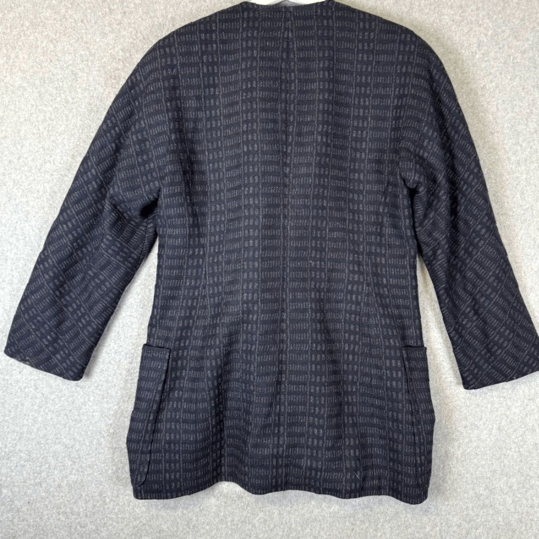 Escada VINTAGE Escada Margaretha Ley Jacket Black 100% Wool Button Front Women M Patterned Size M / US 6-8 / IT 42-44 - 7 Thumbnail