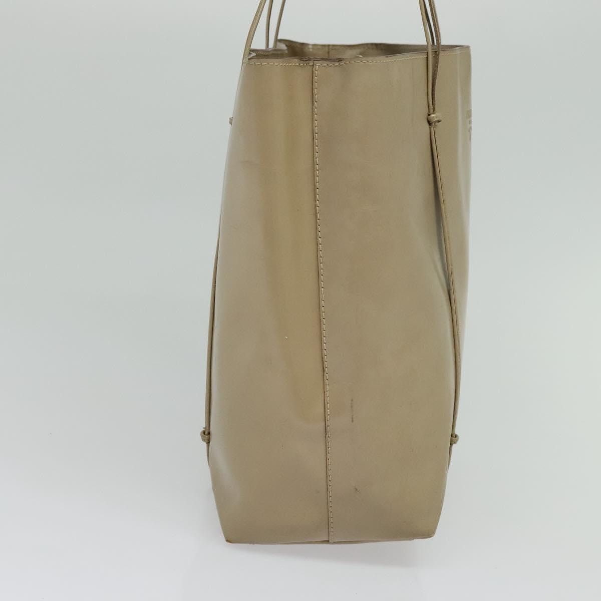 Prada PRADA Hand Bag Patent Leather Beige Size ONE SIZE - 4 Thumbnail