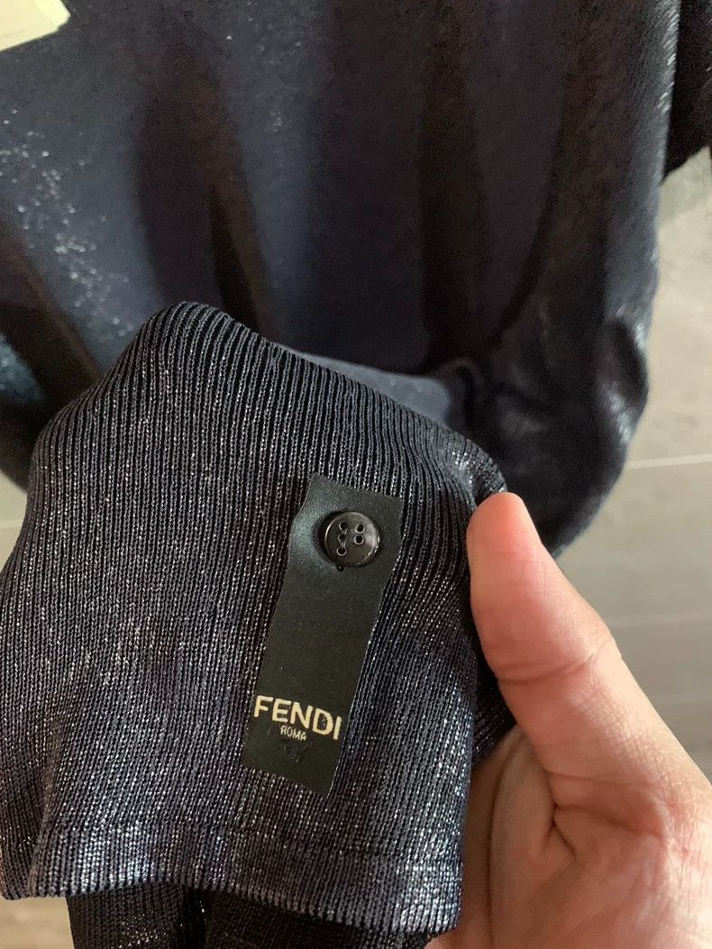 Fendi Fendi Short Sleeve Shirt in Navy Color Size US M / EU 48-50 / 2 - 3 Thumbnail